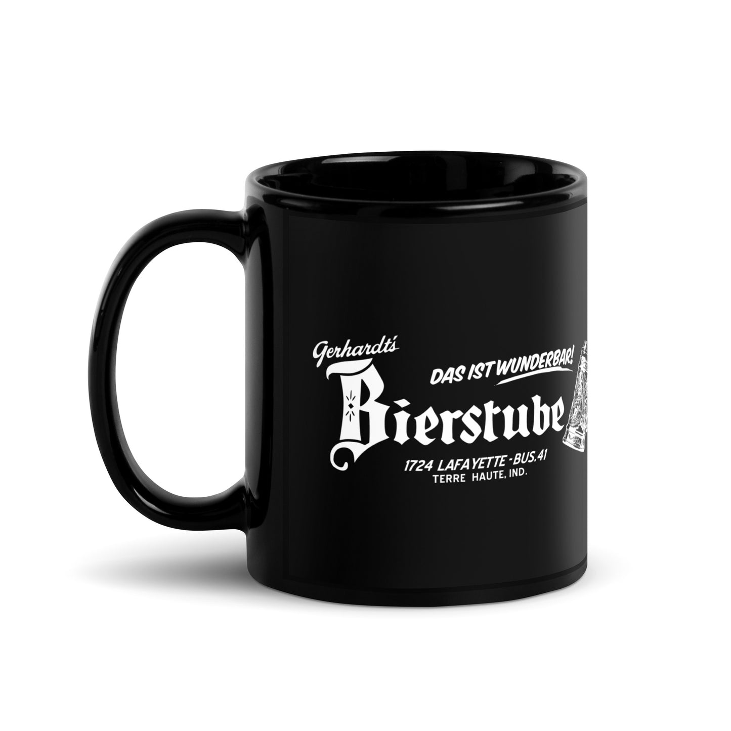 Gerhardt's Bierstube - Terre Haute Indiana - Coffee mug (black)
