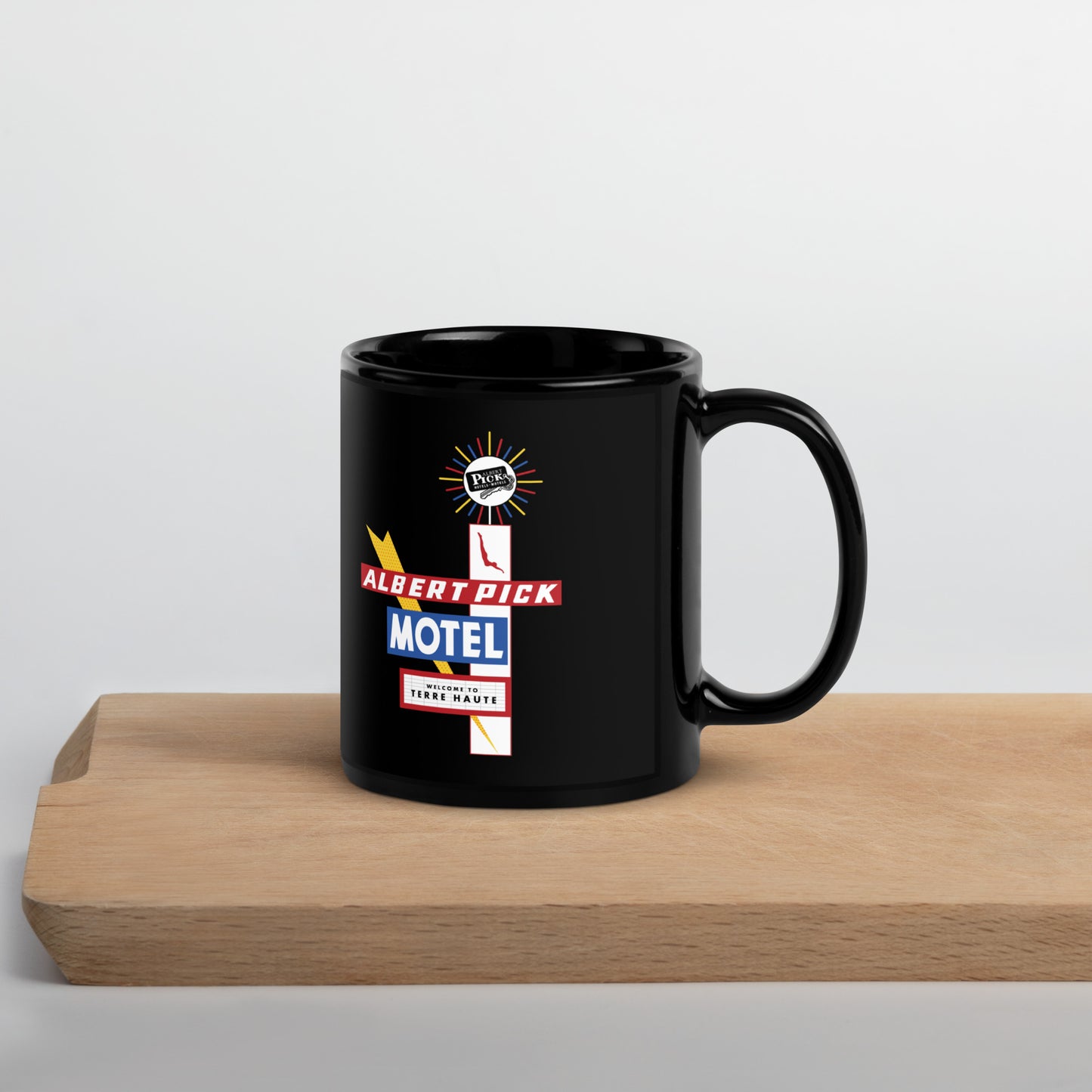 Albert Pick Motel - Terre Haute Indiana - Coffee Mug (black)