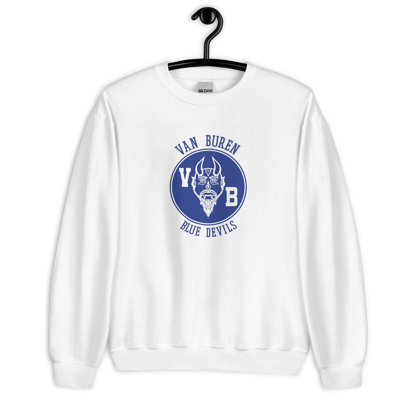 Van Buren HS Blue Devils - center court design - Unisex Sweatshirt