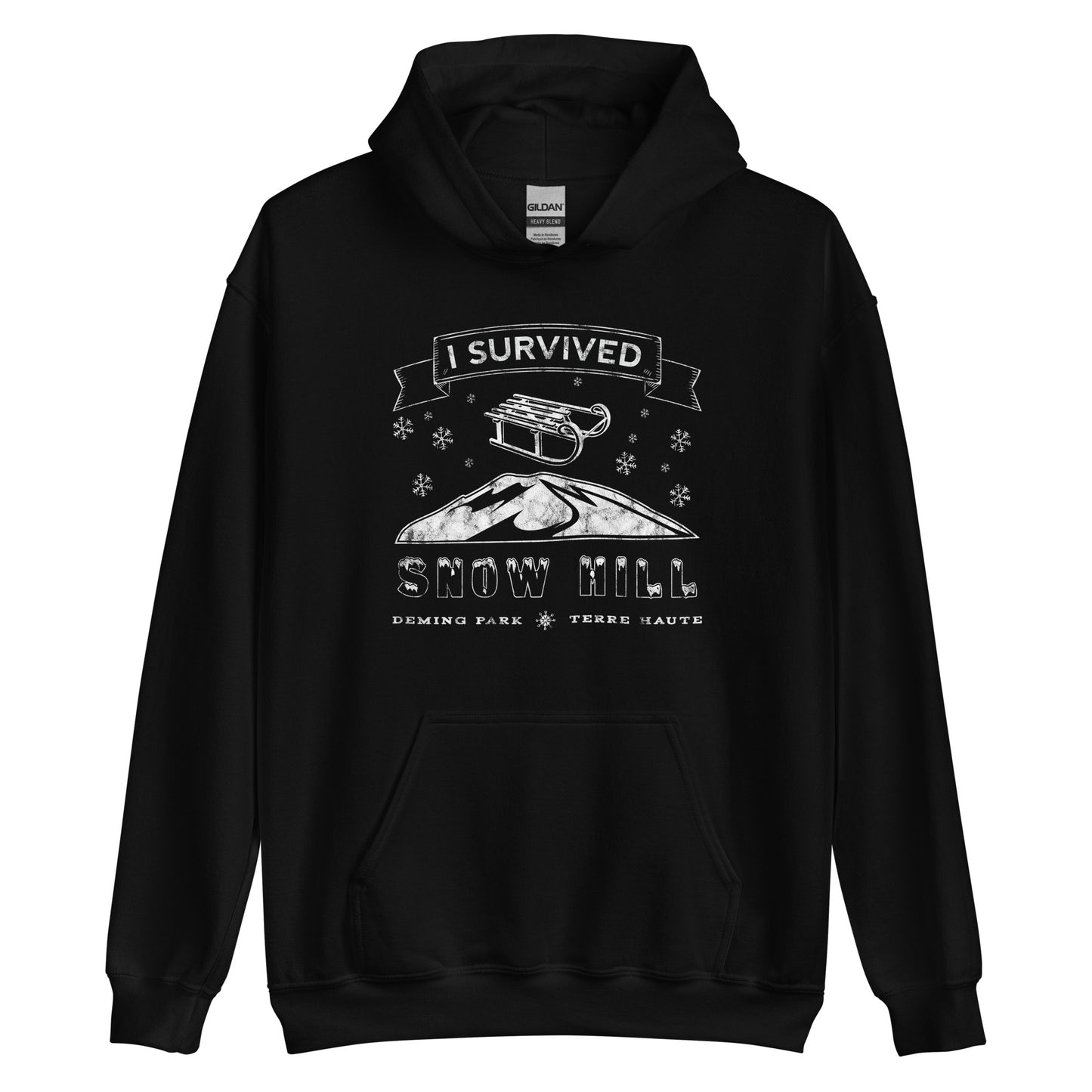 Snow Hill - Deming Park - Terre Haute Indiana - Unisex Hoodie