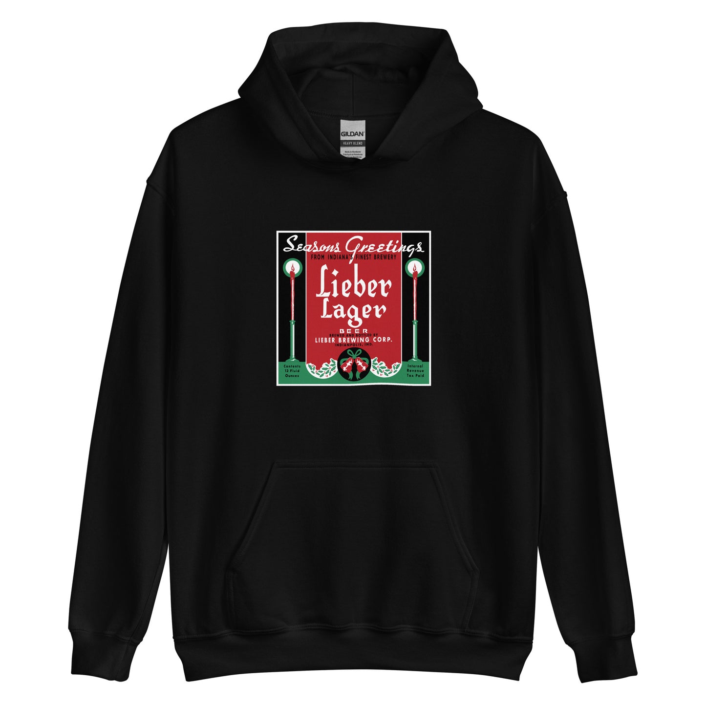 Seasons Greetings Lieber Lager - Indianapolis Indiana - Unisex Hoodie