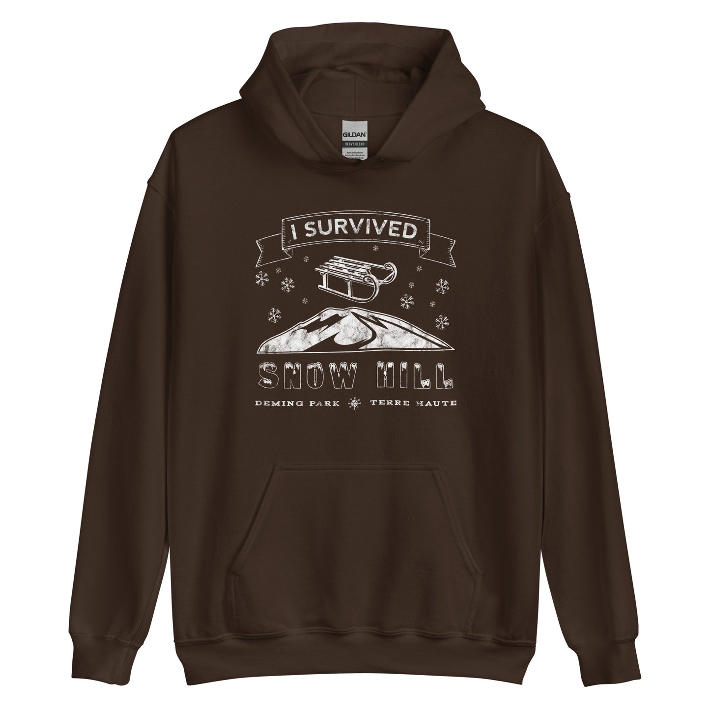 Snow Hill - Deming Park - Terre Haute Indiana - Unisex Hoodie