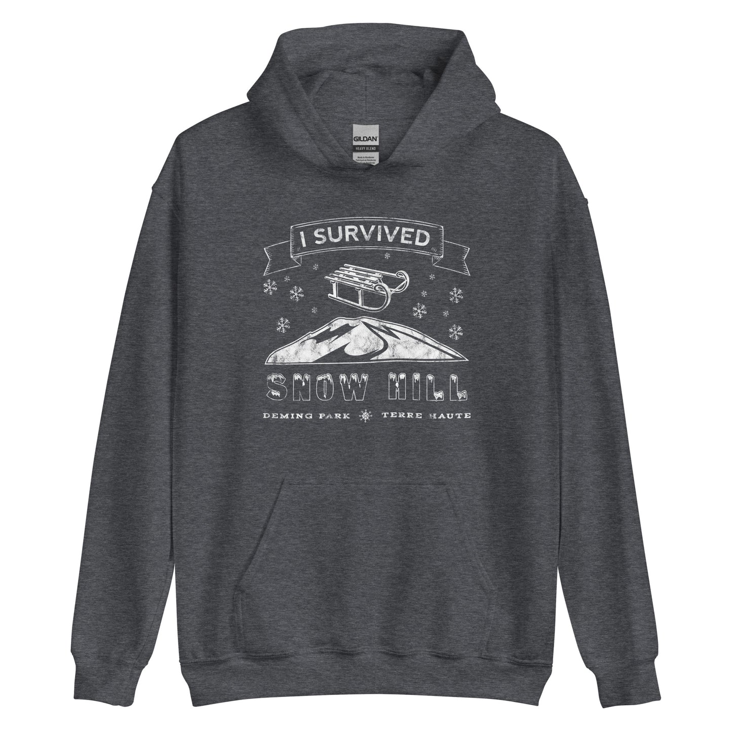 Snow Hill - Deming Park - Terre Haute Indiana - Unisex Hoodie