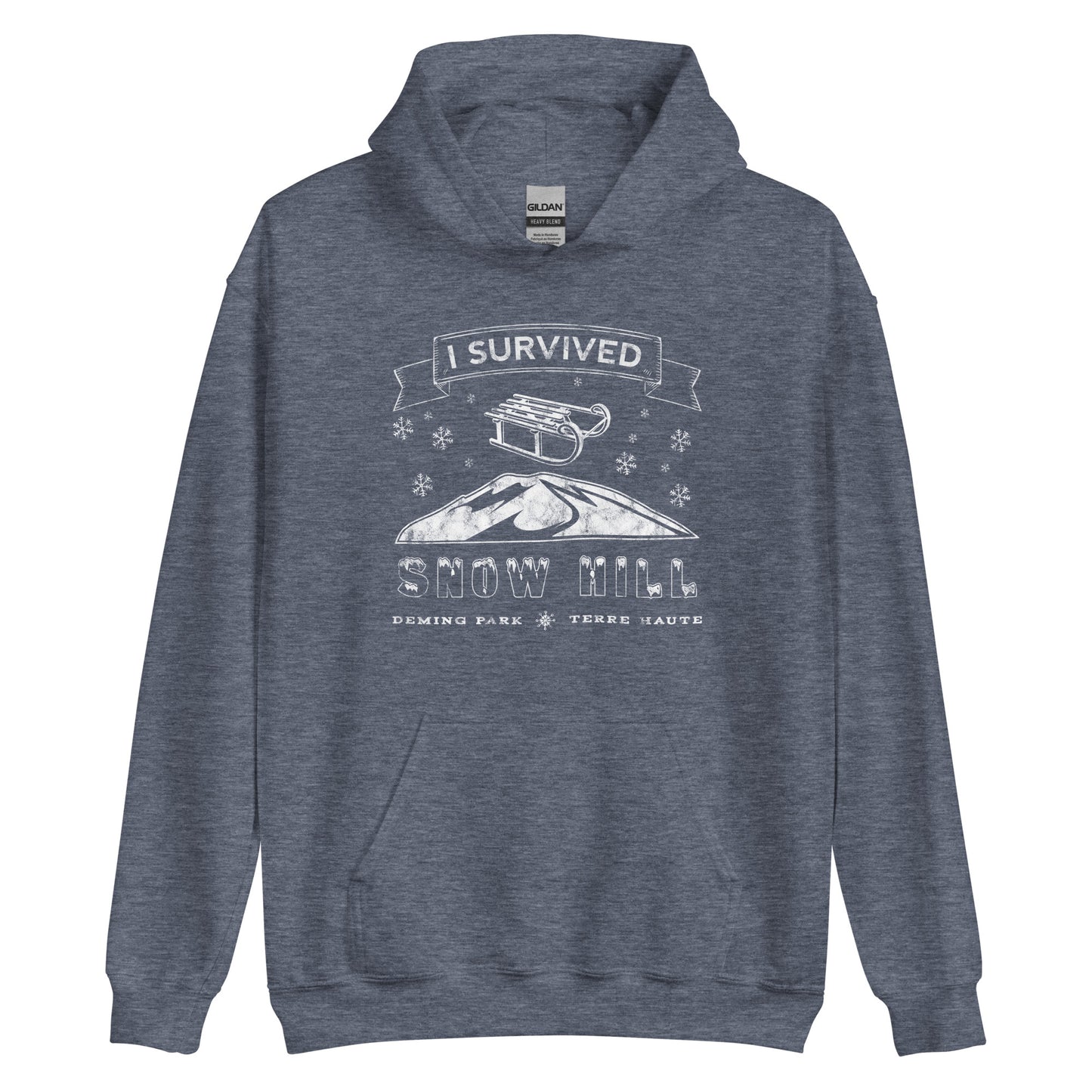 Snow Hill - Deming Park - Terre Haute Indiana - Unisex Hoodie