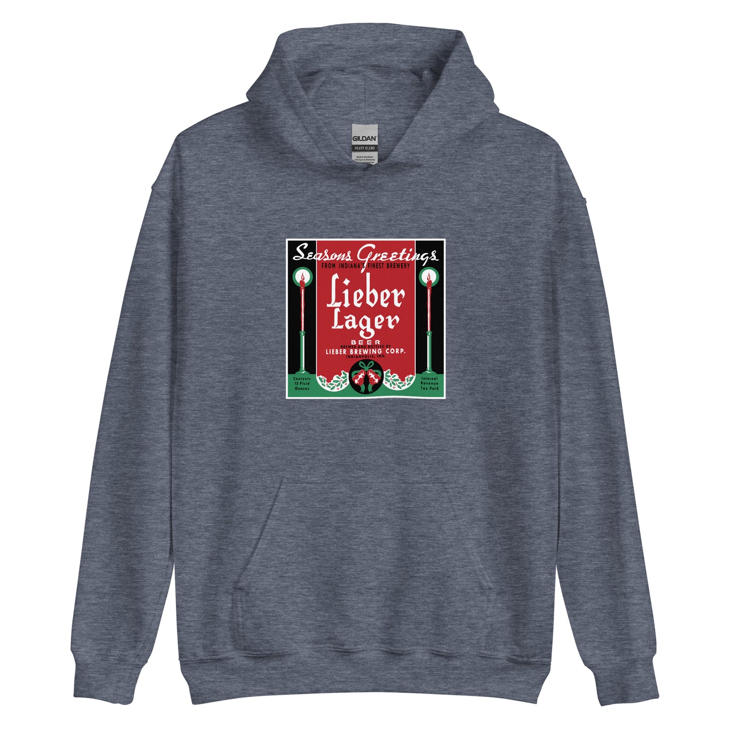 Seasons Greetings Lieber Lager - Indianapolis Indiana - Unisex Hoodie