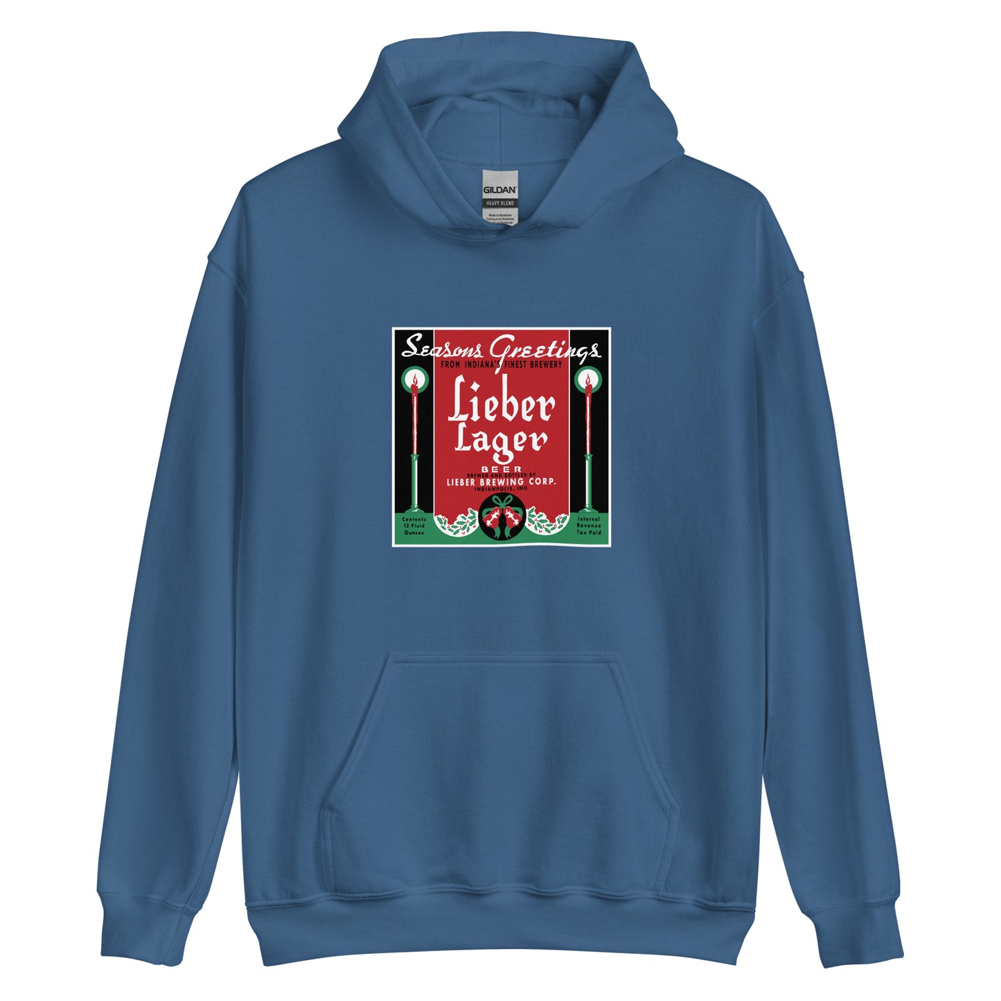 Seasons Greetings Lieber Lager - Indianapolis Indiana - Unisex Hoodie