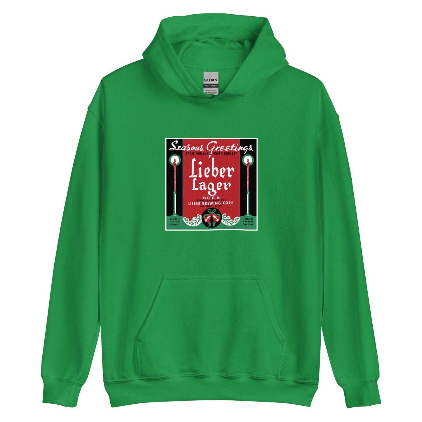 Seasons Greetings Lieber Lager - Indianapolis Indiana - Unisex Hoodie