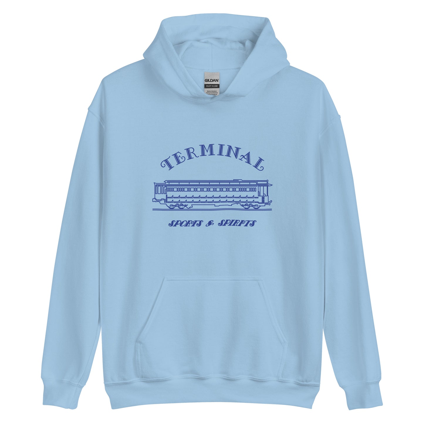 Terminal Sports & Spirits - Terre Haute Indiana - interurban design - Unisex Hoodie
