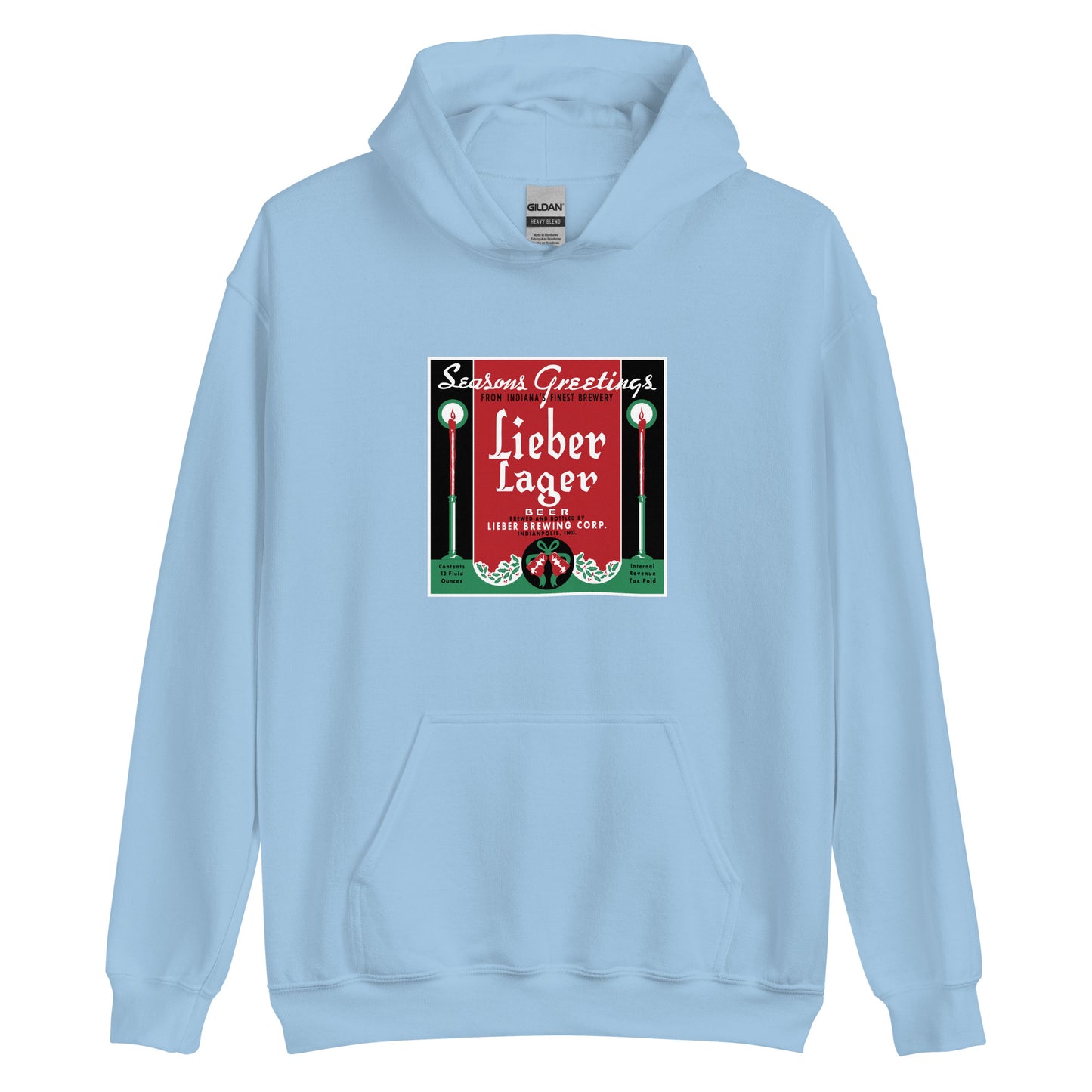 Seasons Greetings Lieber Lager - Indianapolis Indiana - Unisex Hoodie
