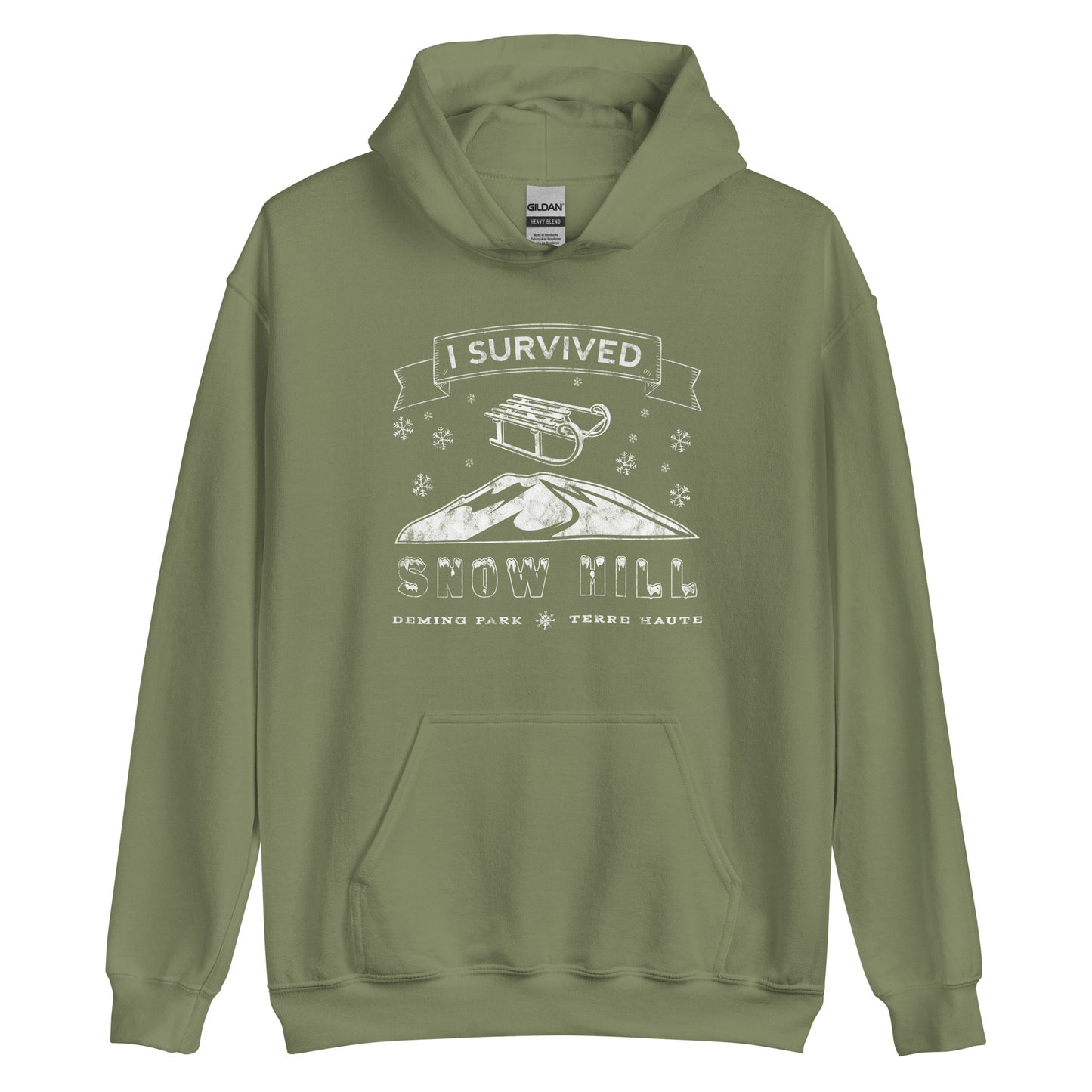 Snow Hill - Deming Park - Terre Haute Indiana - Unisex Hoodie