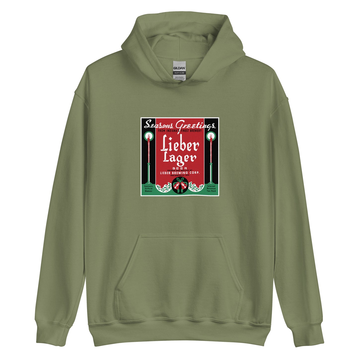 Seasons Greetings Lieber Lager - Indianapolis Indiana - Unisex Hoodie