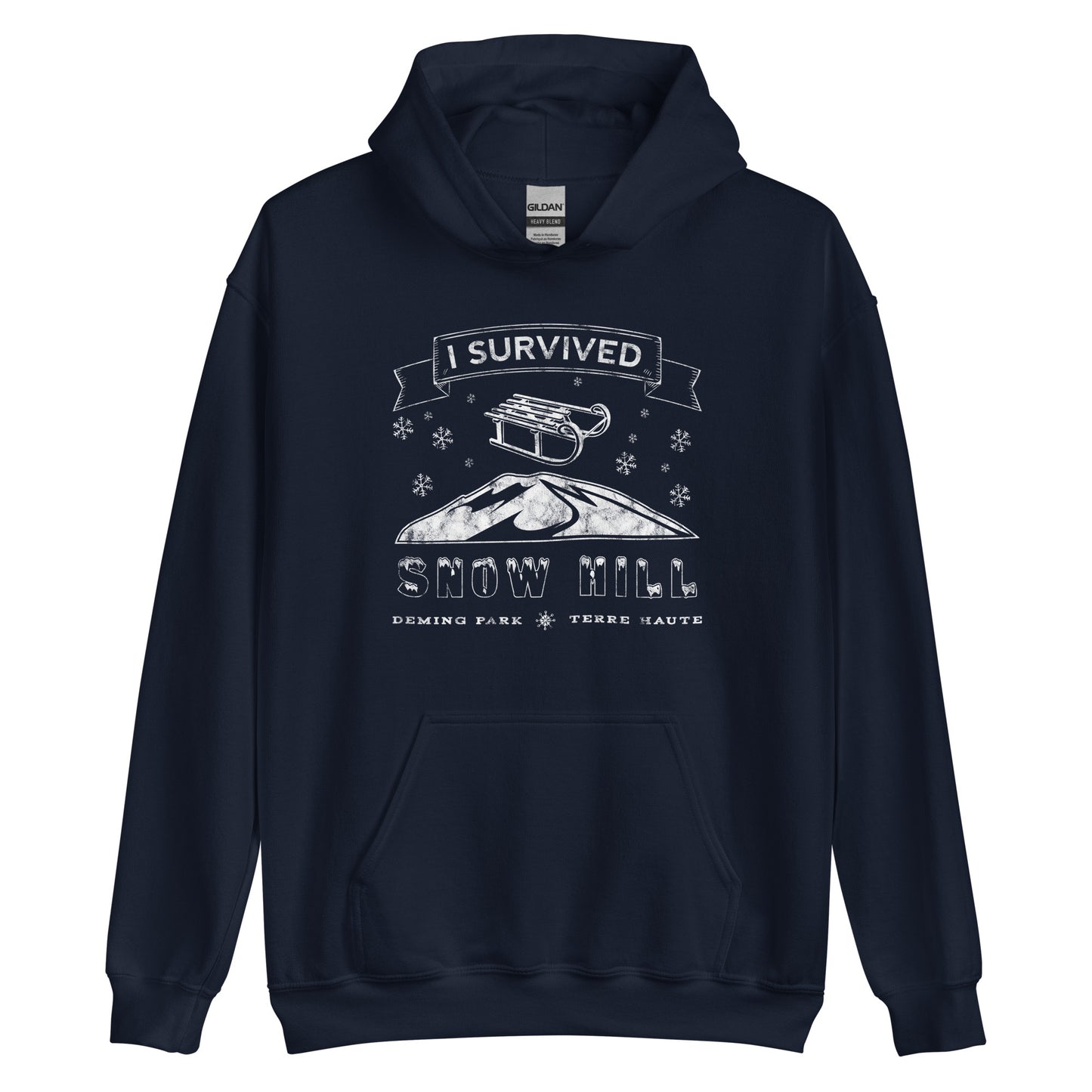 Snow Hill - Deming Park - Terre Haute Indiana - Unisex Hoodie