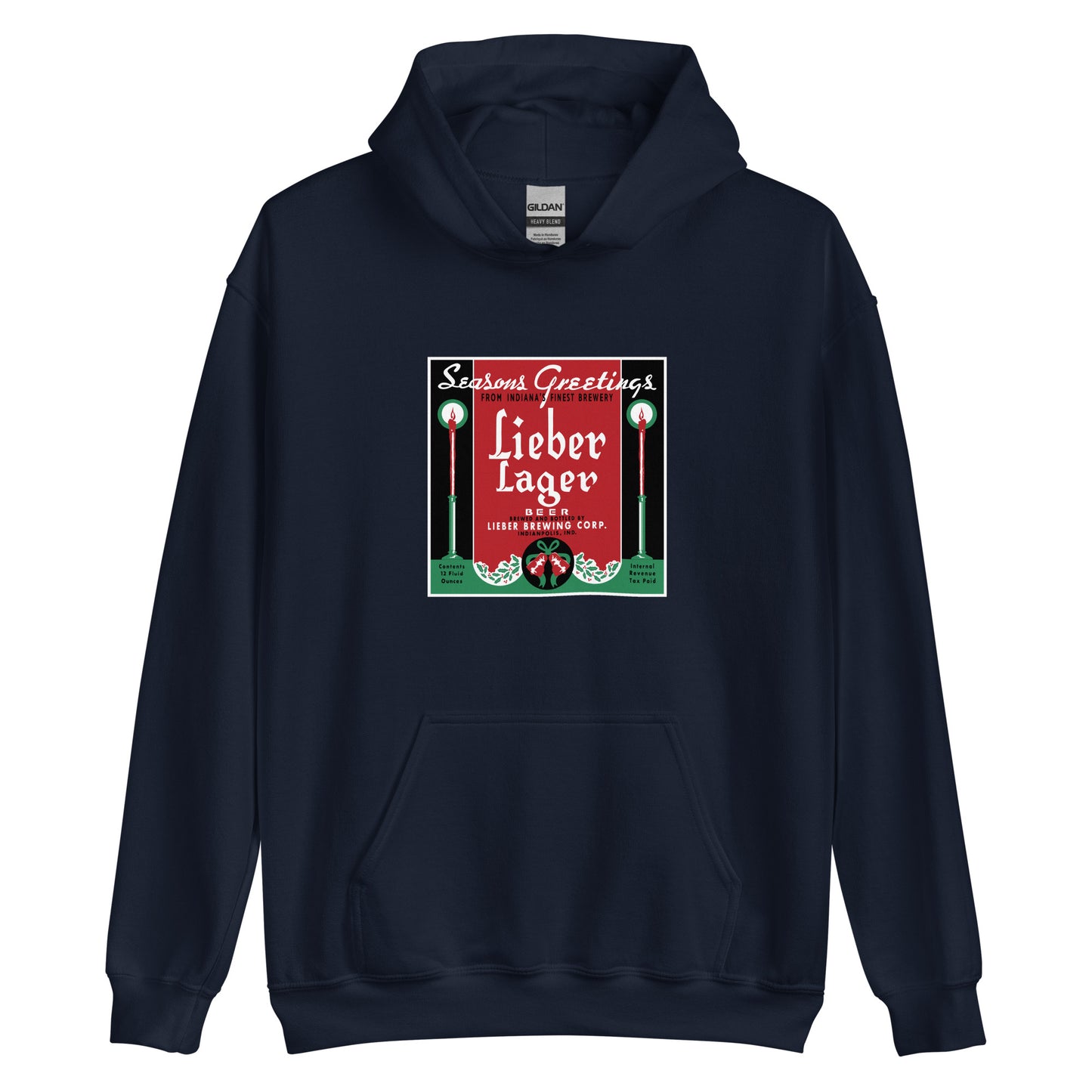 Seasons Greetings Lieber Lager - Indianapolis Indiana - Unisex Hoodie