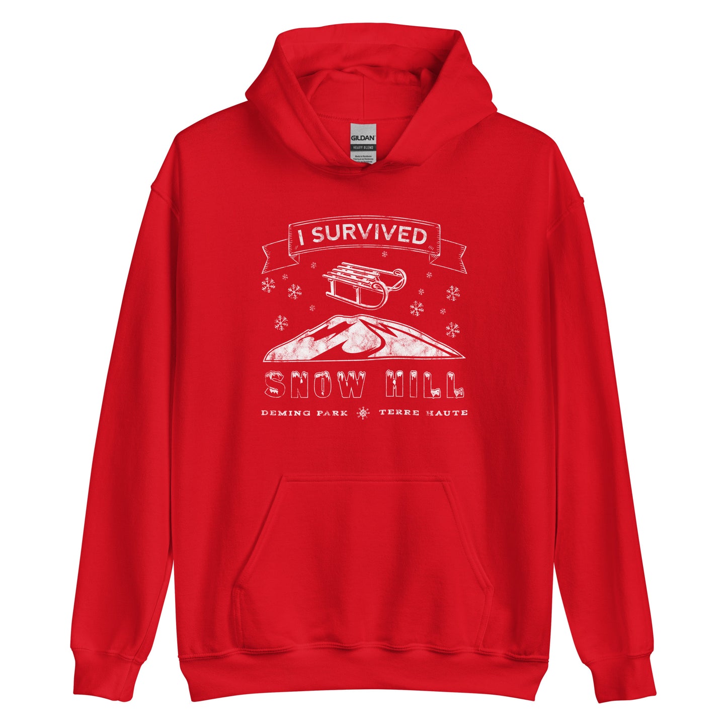 Snow Hill - Deming Park - Terre Haute Indiana - Unisex Hoodie