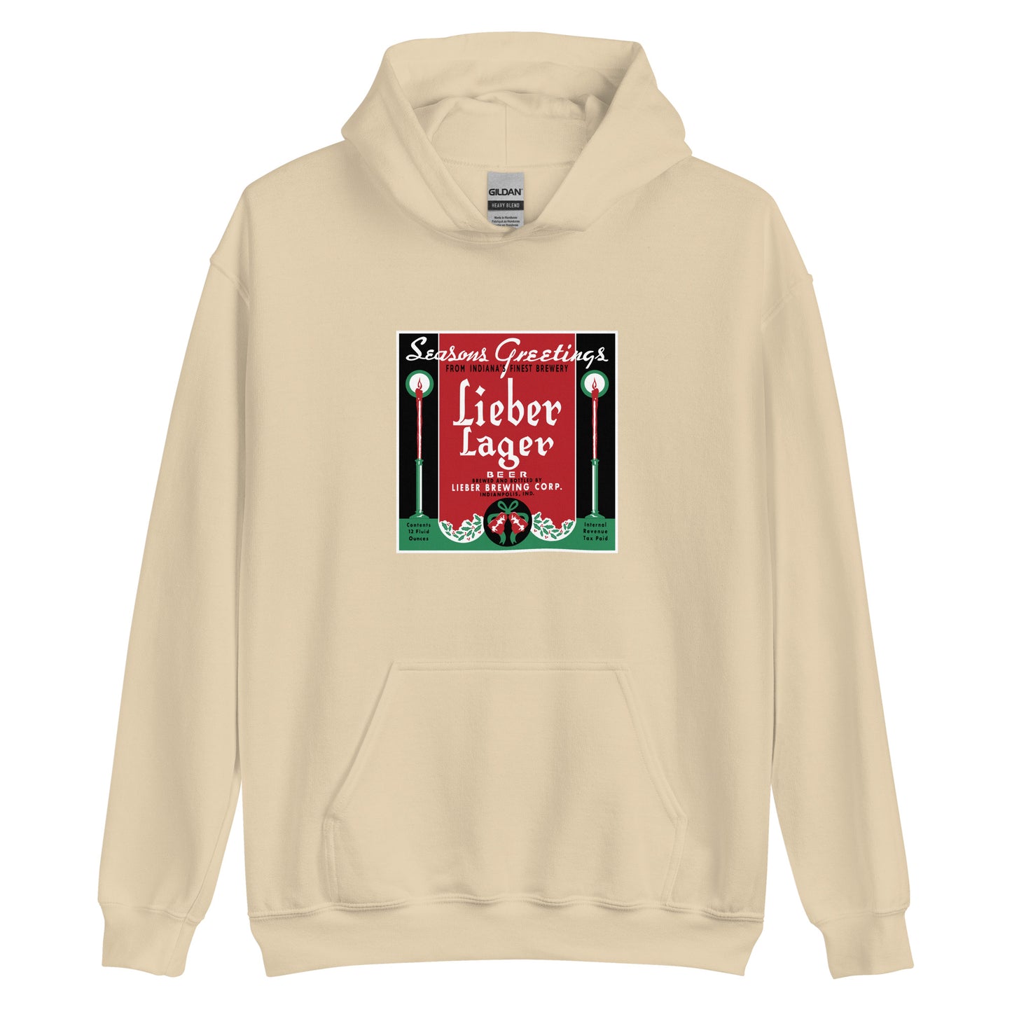 Seasons Greetings Lieber Lager - Indianapolis Indiana - Unisex Hoodie