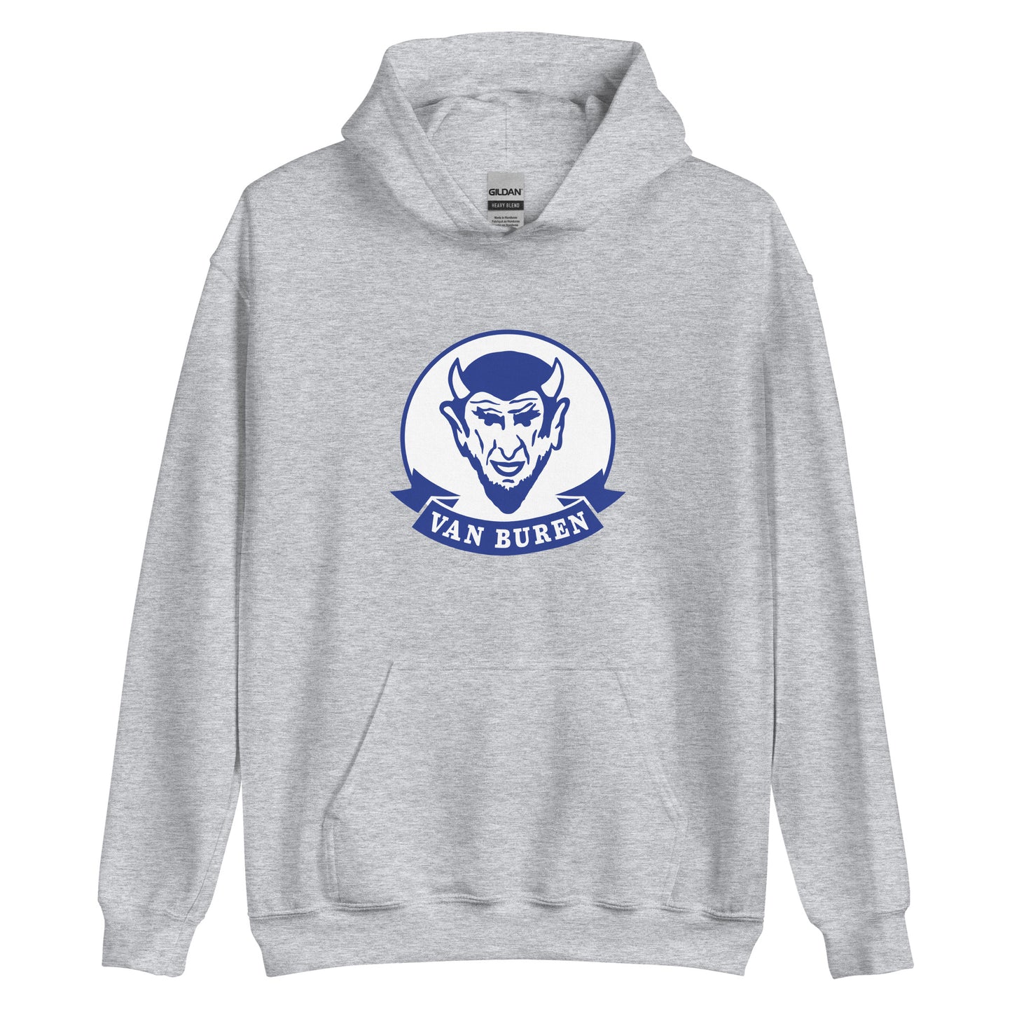 Van Buren HS Blue Devils - mascot design - Unisex Hoodie