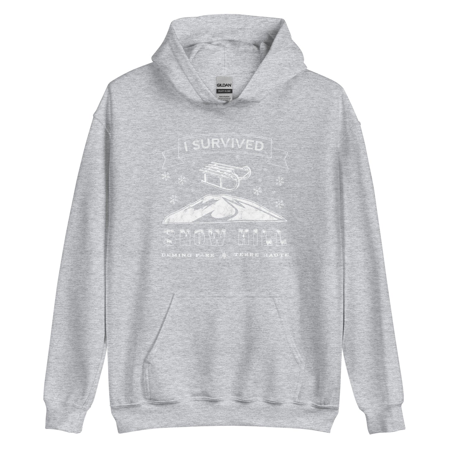 Snow Hill - Deming Park - Terre Haute Indiana - Unisex Hoodie