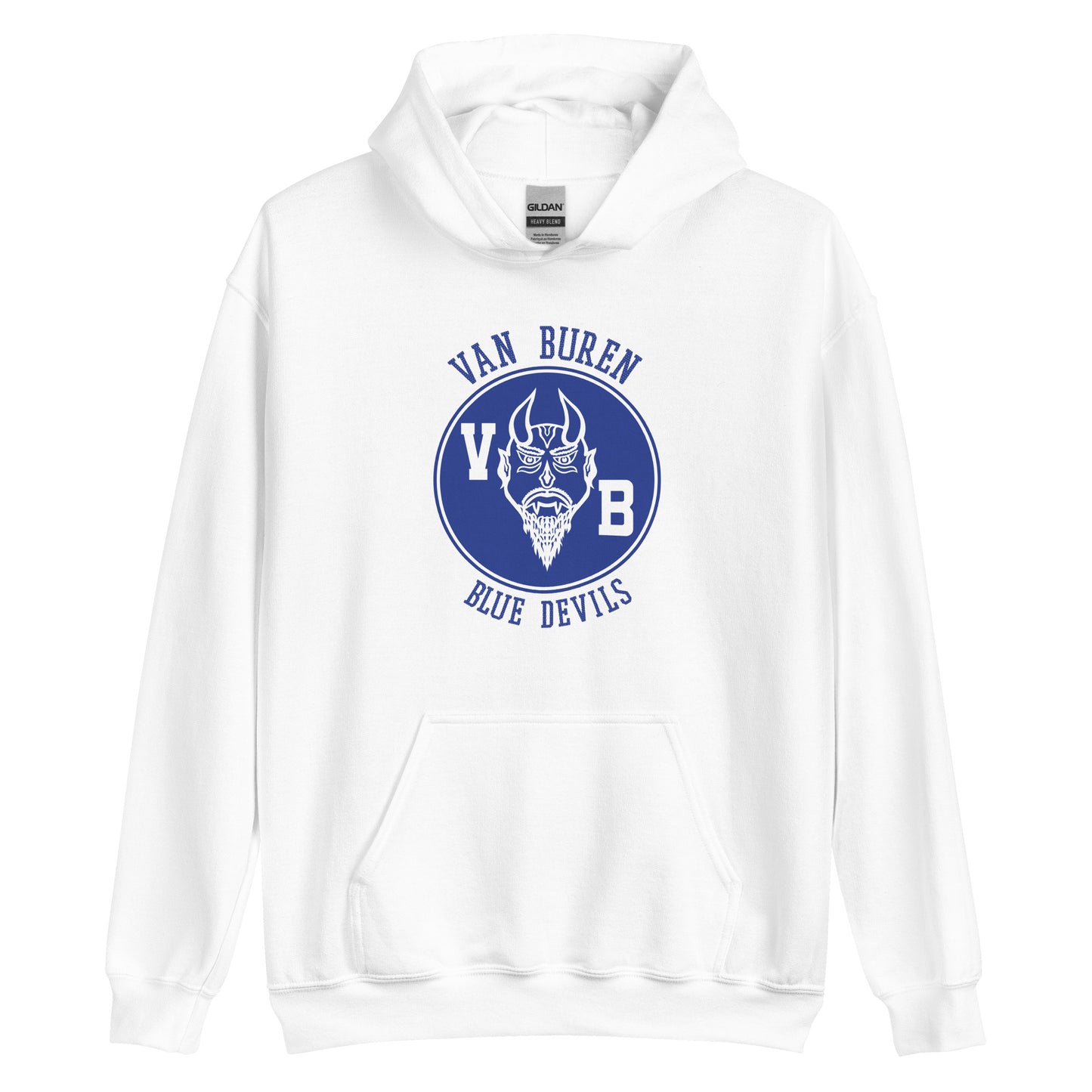 Van Buren HS Blue Devils - center court design - Unisex Hoodie