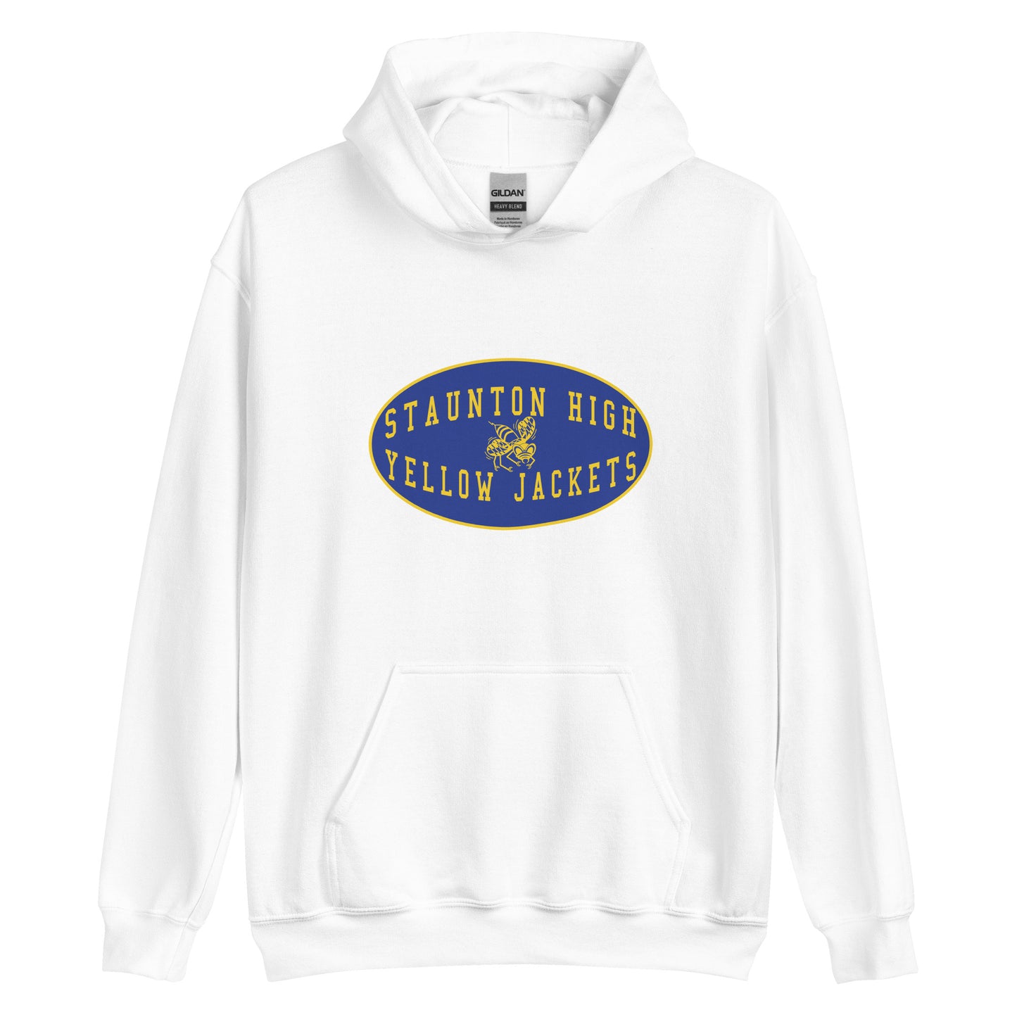 Staunton HS Yellow Jackets - mascot shield - Unisex Hoodie