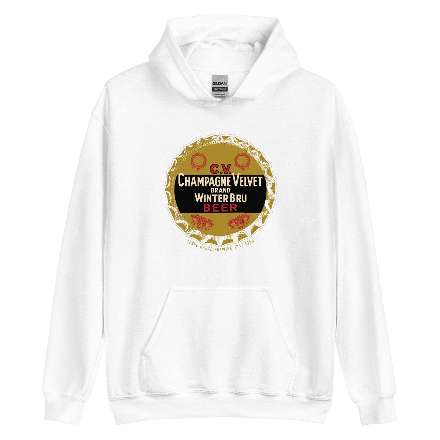Champagne Velvet Winter Bru (cap) - Terre Haute Indiana - Unisex Hoodie