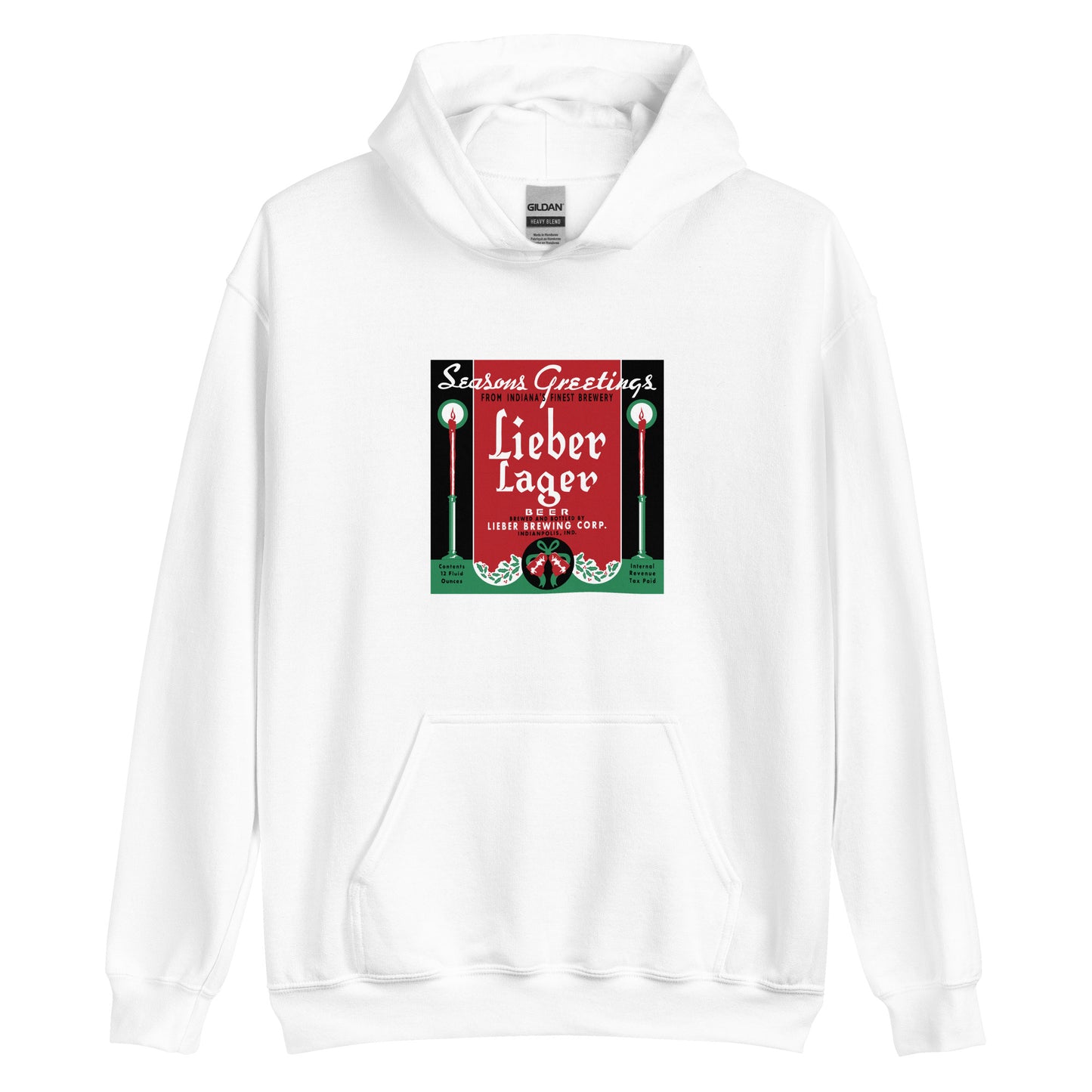 Seasons Greetings Lieber Lager - Indianapolis Indiana - Unisex Hoodie