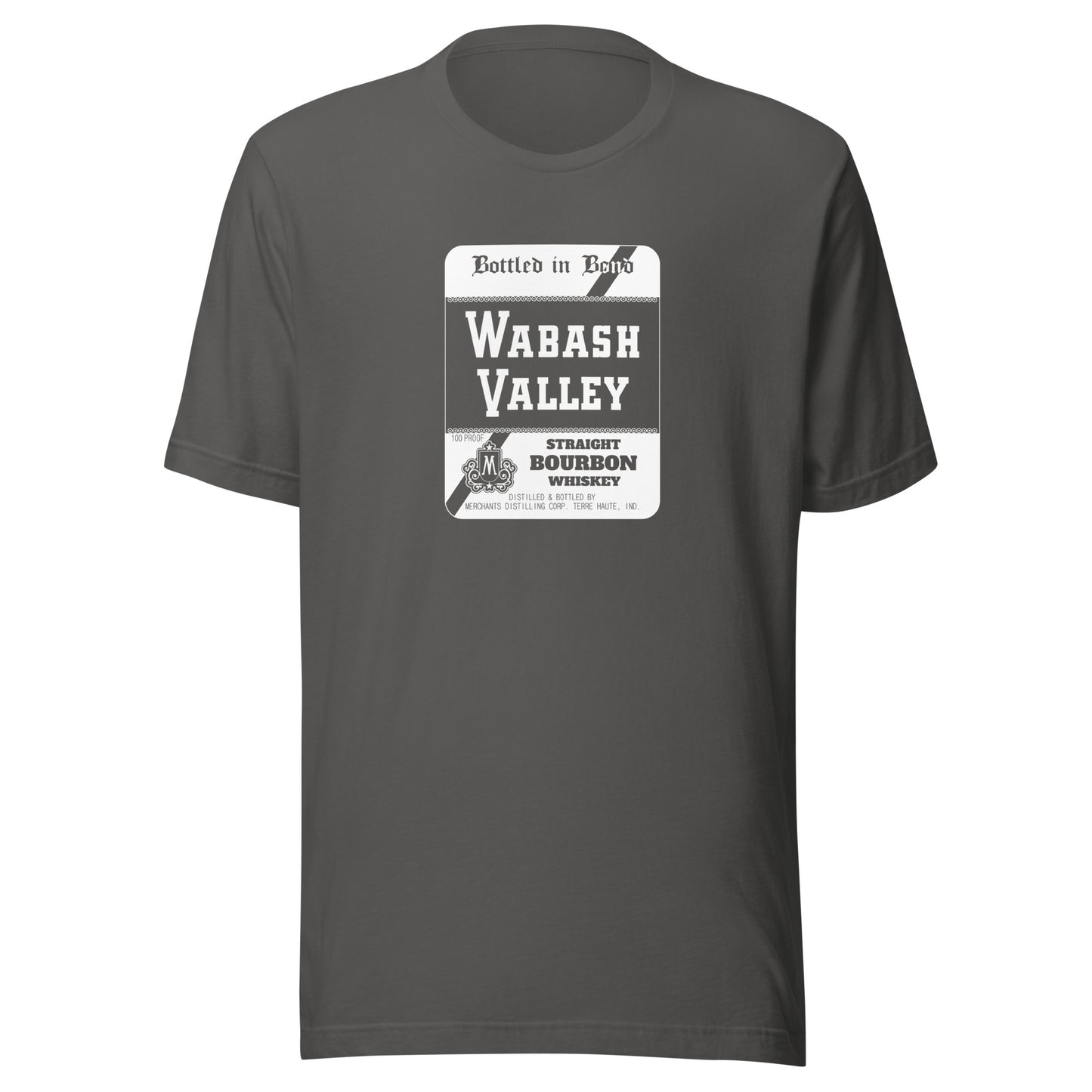 Wabash Valley Whiskey / Merchants Distilling (white) - Terre Haute Indiana - Short-Sleeve Unisex T-Shirt