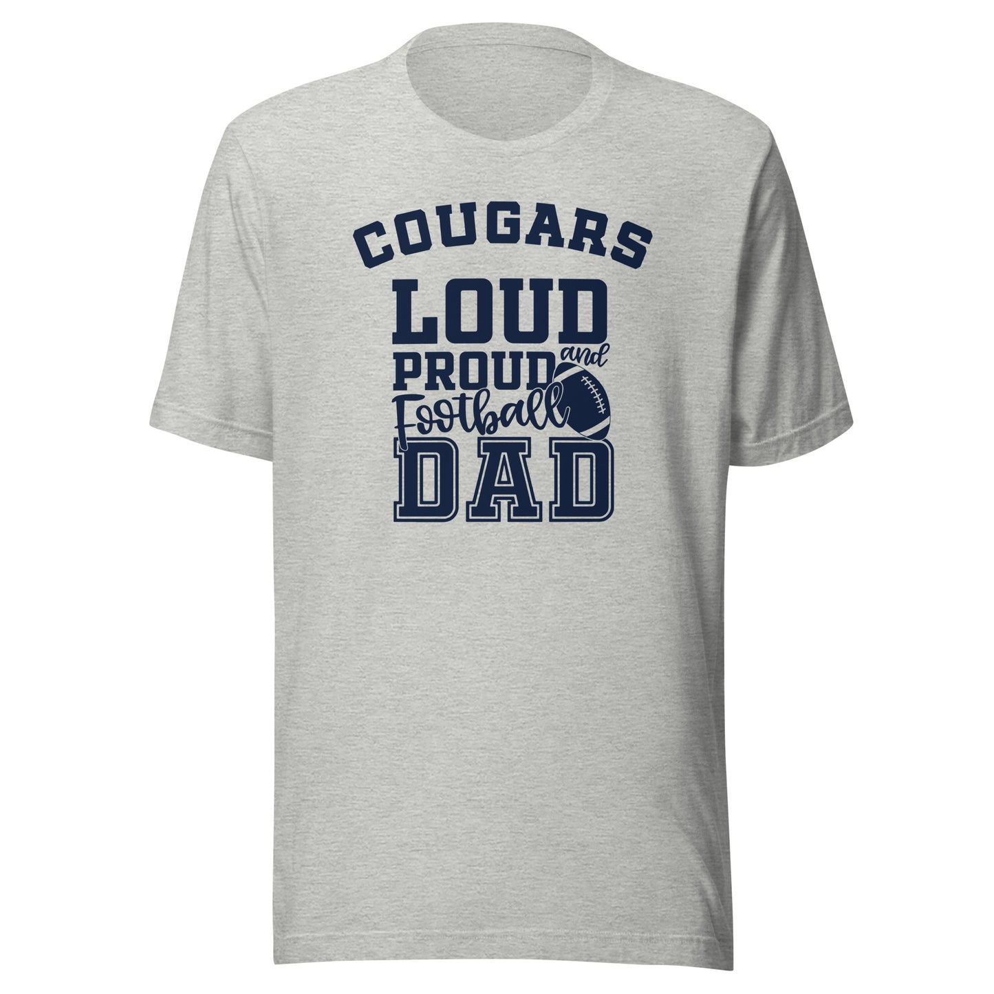 CUSTOMIZABLE - North Putnam HS Cougars Football Dad - Unisex t-shirt