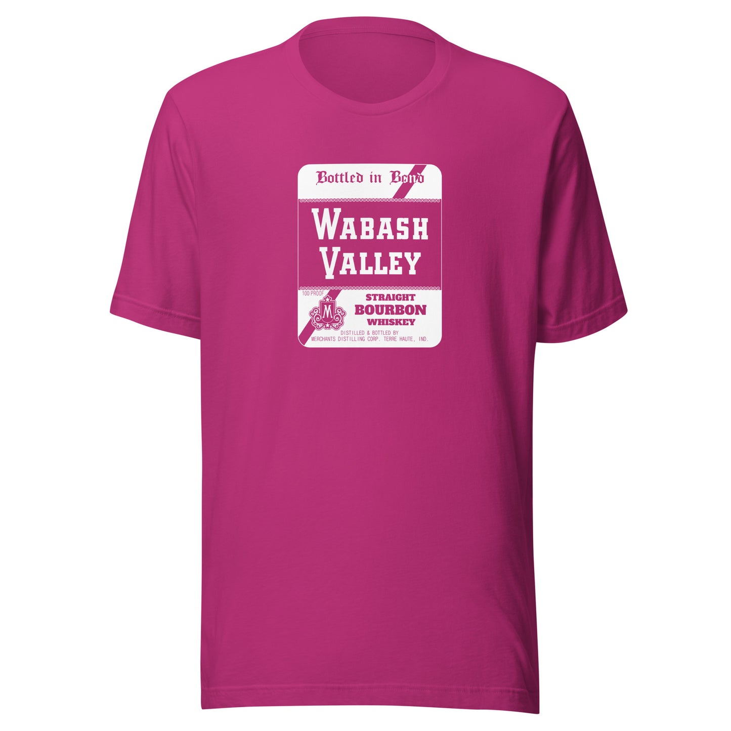 Wabash Valley Whiskey / Merchants Distilling (white) - Terre Haute Indiana - Short-Sleeve Unisex T-Shirt