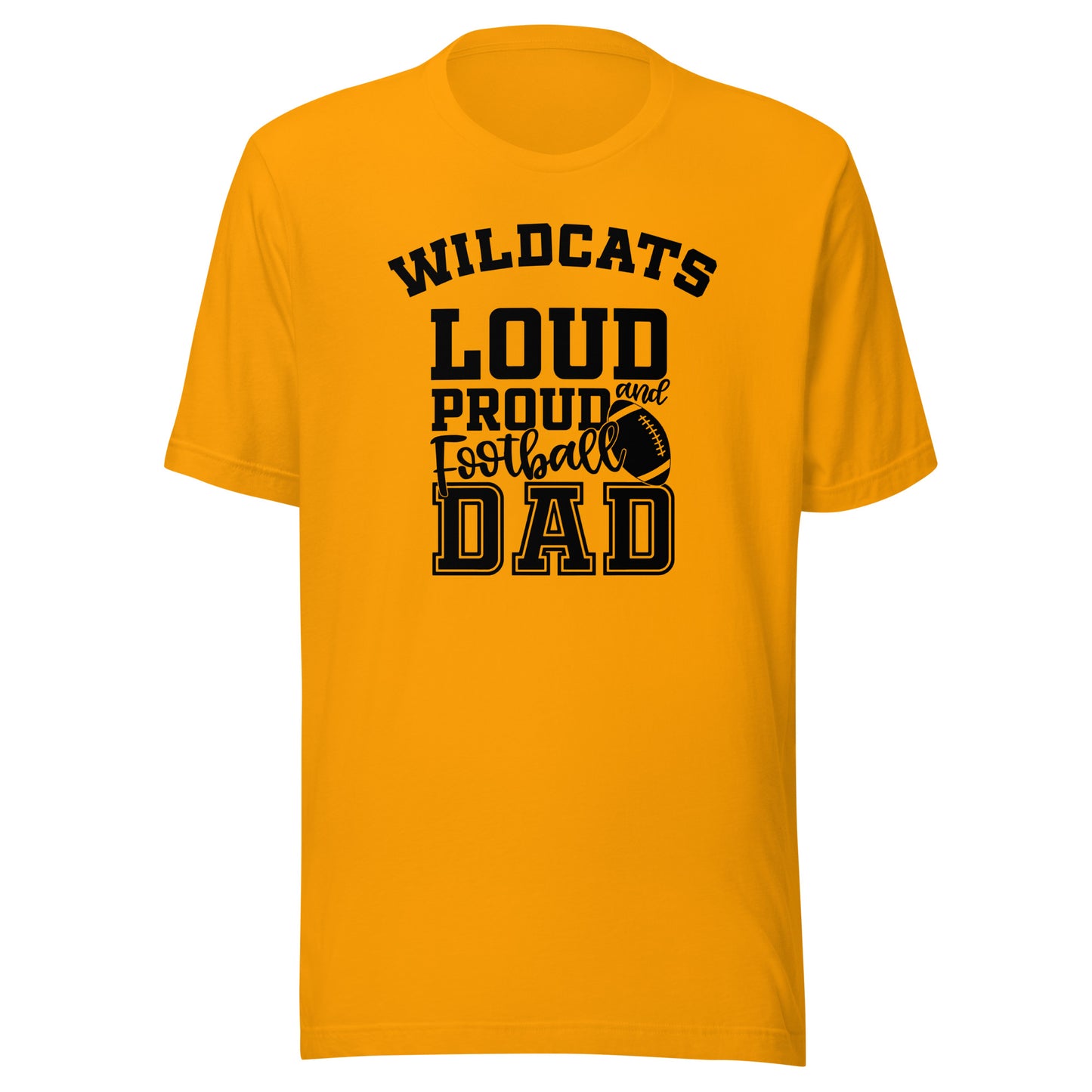 CUSTOMIZABLE - South Vermillion HS Wildcats Football Dad - Unisex t-shirt