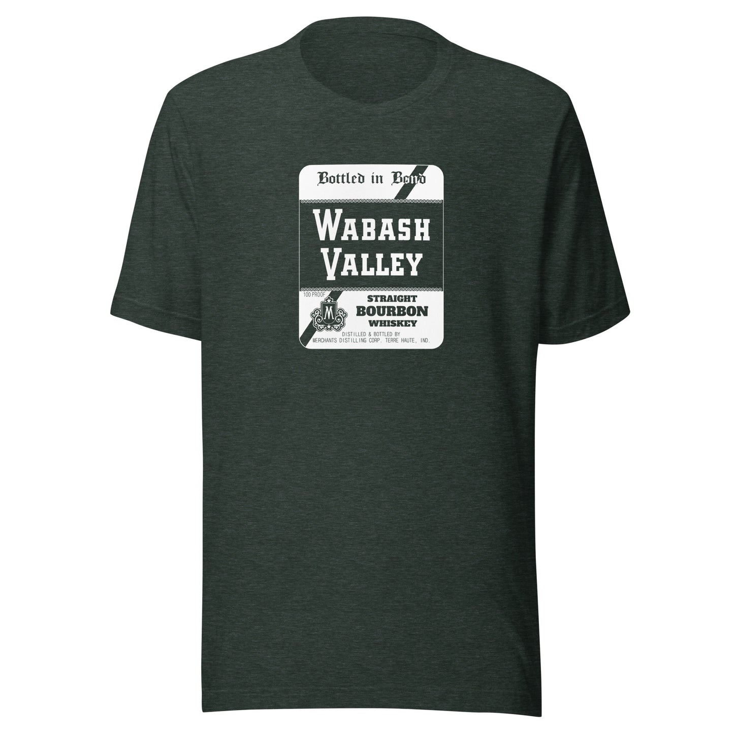 Wabash Valley Whiskey / Merchants Distilling (white) - Terre Haute Indiana - Short-Sleeve Unisex T-Shirt