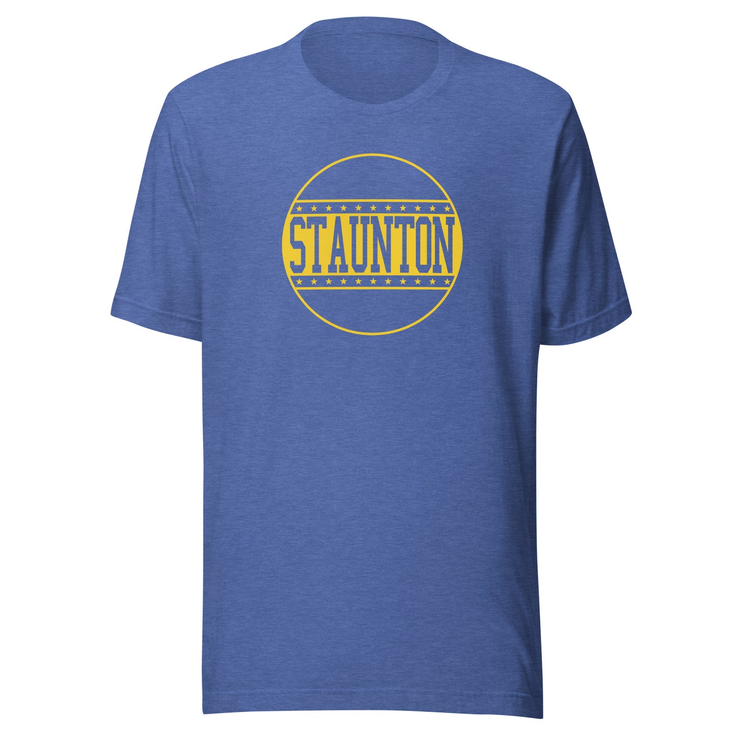 Staunton HS Yellow Jackets - button design - Unisex t-shirt