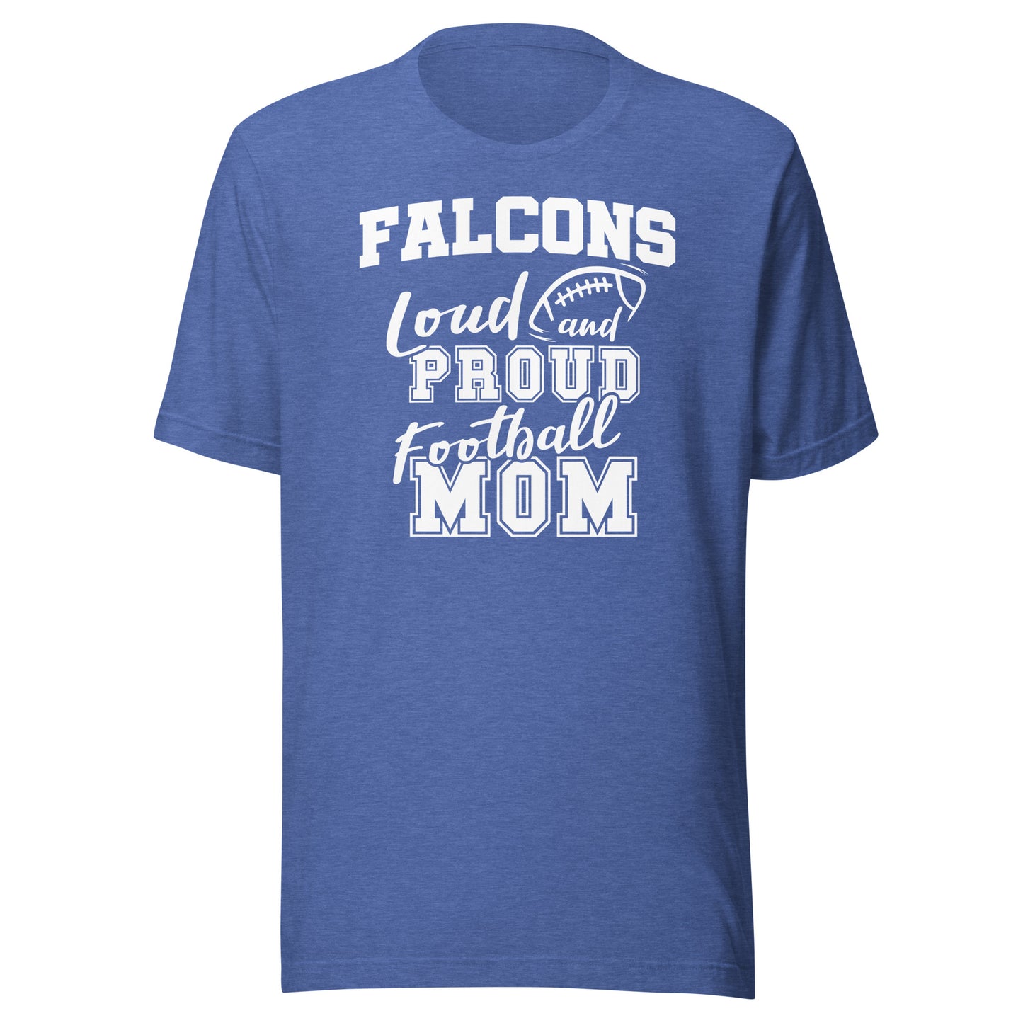 CUSTOMIZABLE - North Vermillion HS Falcons Football Mom - Unisex t-shirt