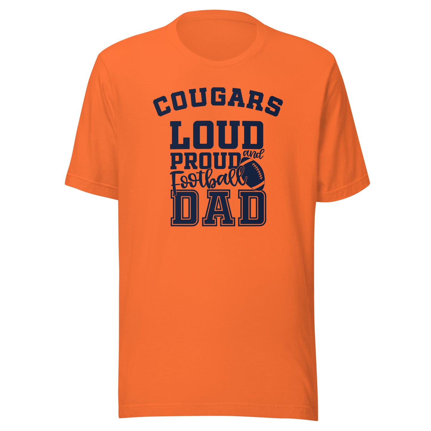 CUSTOMIZABLE - North Putnam HS Cougars Football Dad - Unisex t-shirt