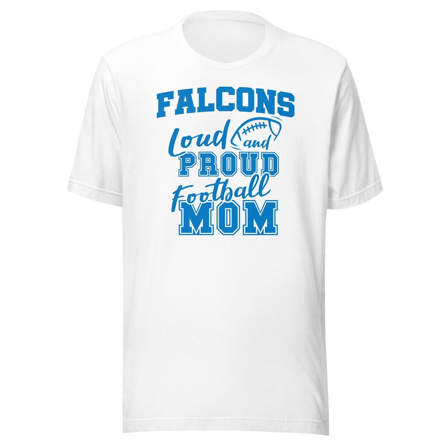 CUSTOMIZABLE - North Vermillion HS Falcons Football Mom - Unisex t-shirt