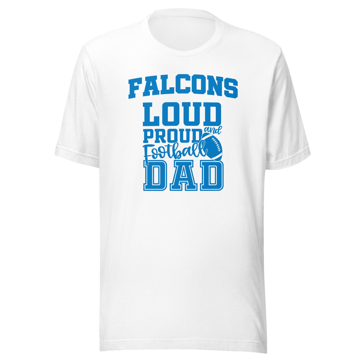 CUSTOMIZABLE - North Vermillion HS Falcons Football Dad - Unisex t-shirt