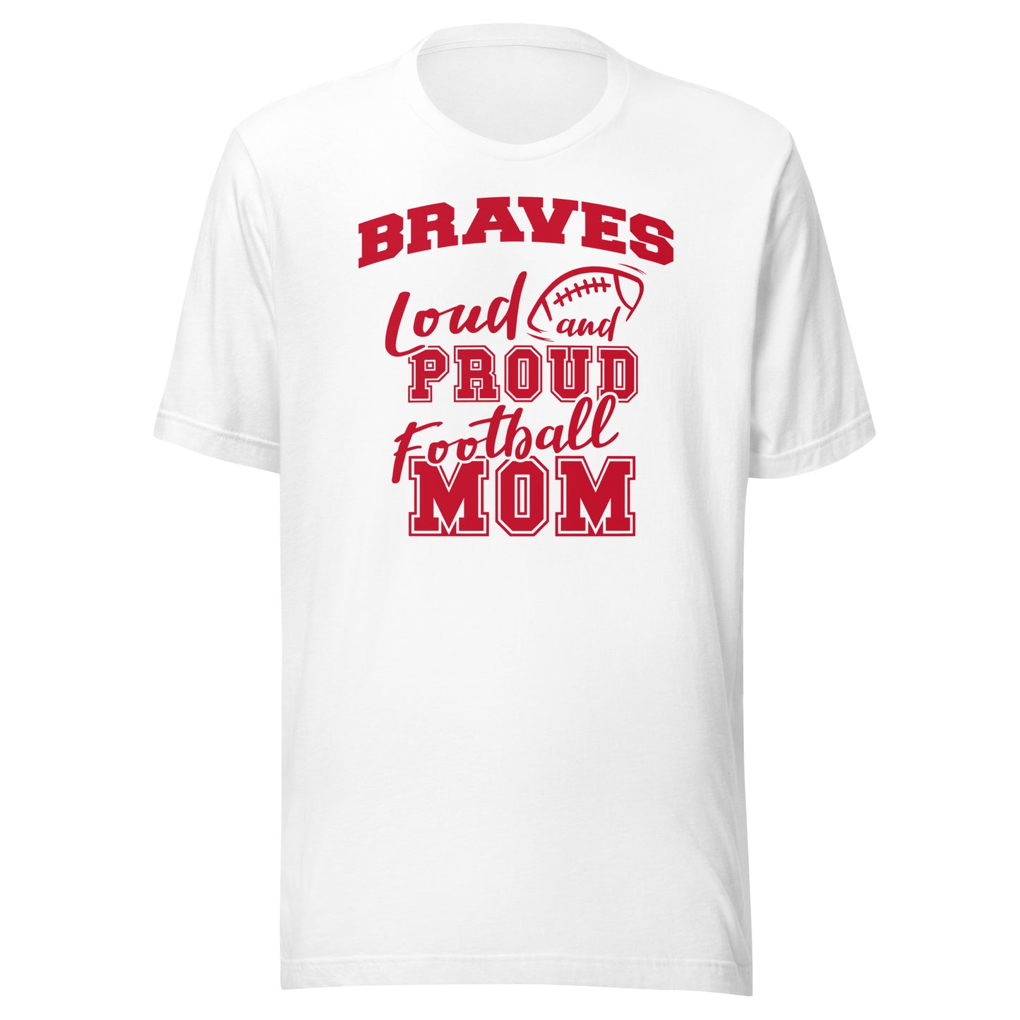 CUSTOMIZABLE - Terre Haute South Vigo HS Braves Football Mom - Unisex t-shirt