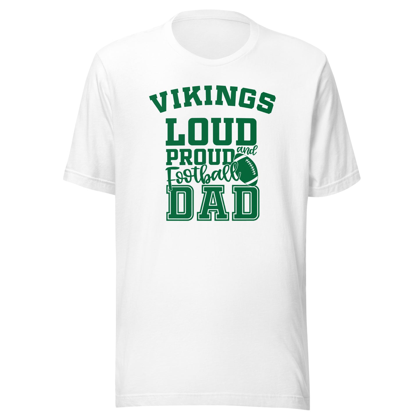 CUSTOMIZABLE - West Vigo HS Vikings Football Dad - Unisex t-shirt