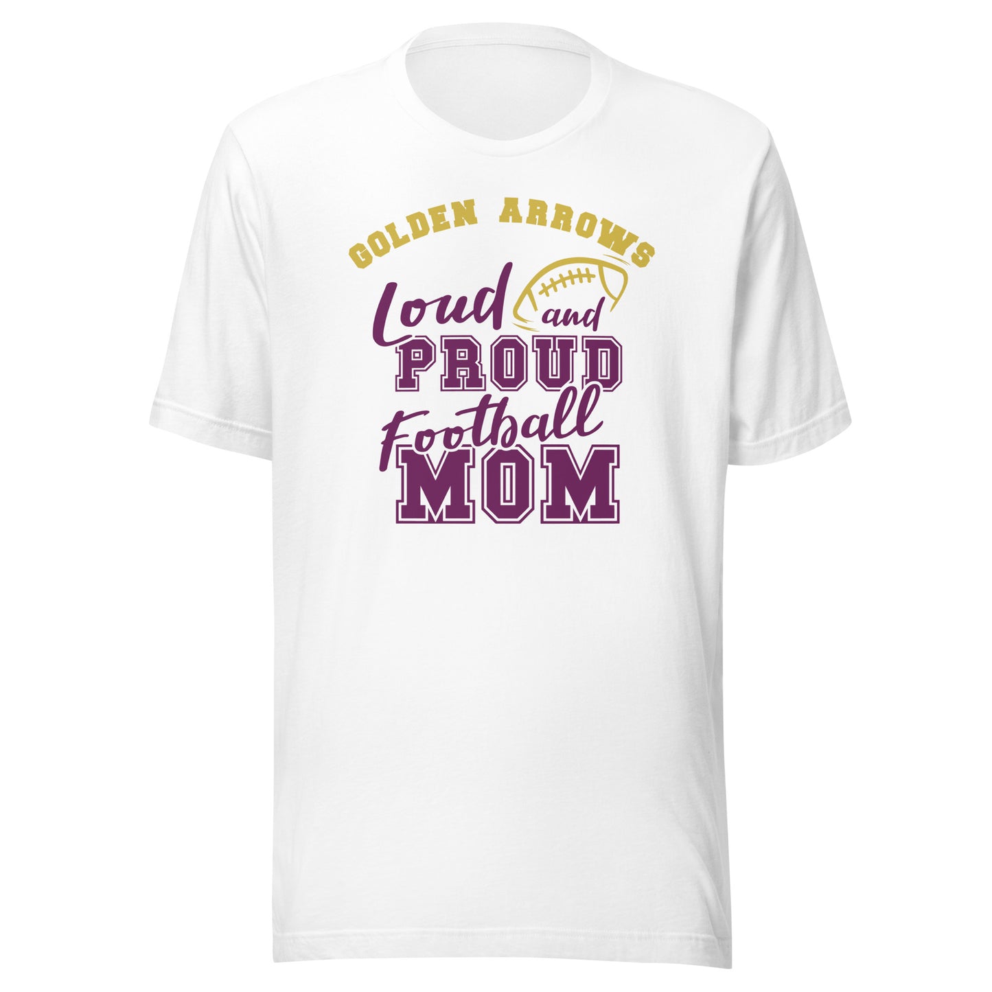 CUSTOMIZABLE - Sullivan HS Golden Arrows Football Mom - Unisex t-shirt
