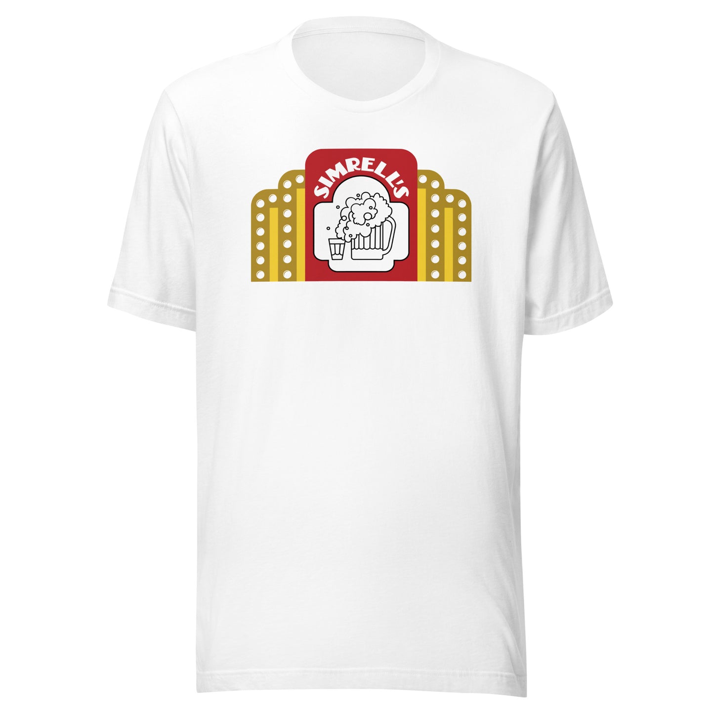 Simmrell's Bar - sign design - Terre Haute Indiana - Unisex t-shirt