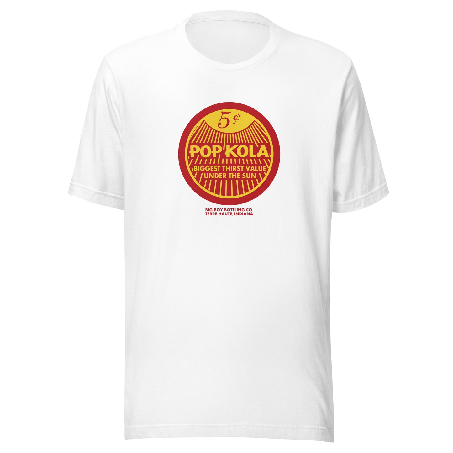 Pop Kola - Big Boy Bottling - Terre Haute Indiana - Unisex t-shirt