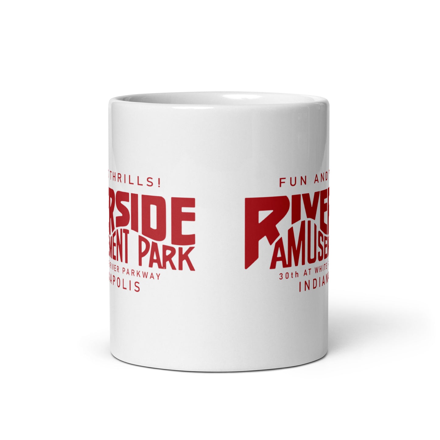 Riverside Amusement Park - Indianapolis Indiana - Coffee mug (white)
