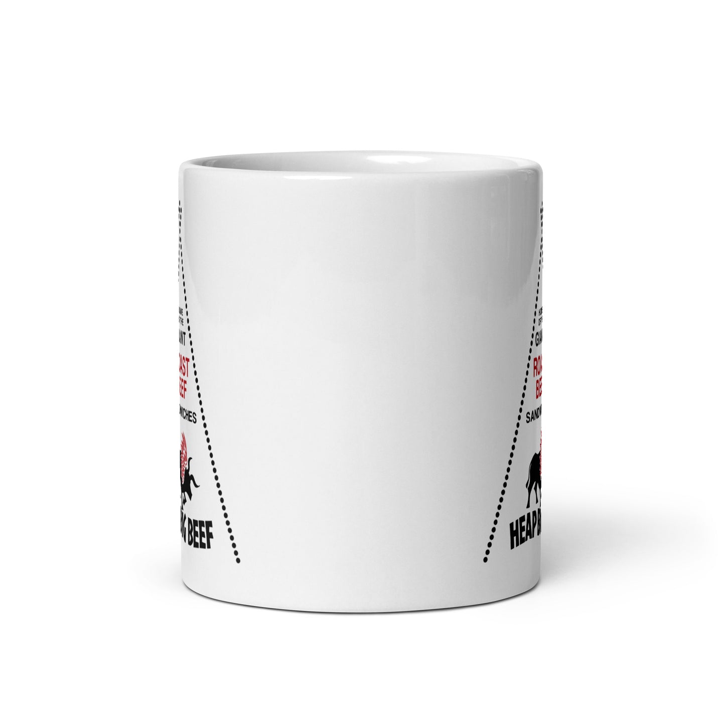 Heap Big Beef - Terre Haute Indiana - Coffee mug (white)