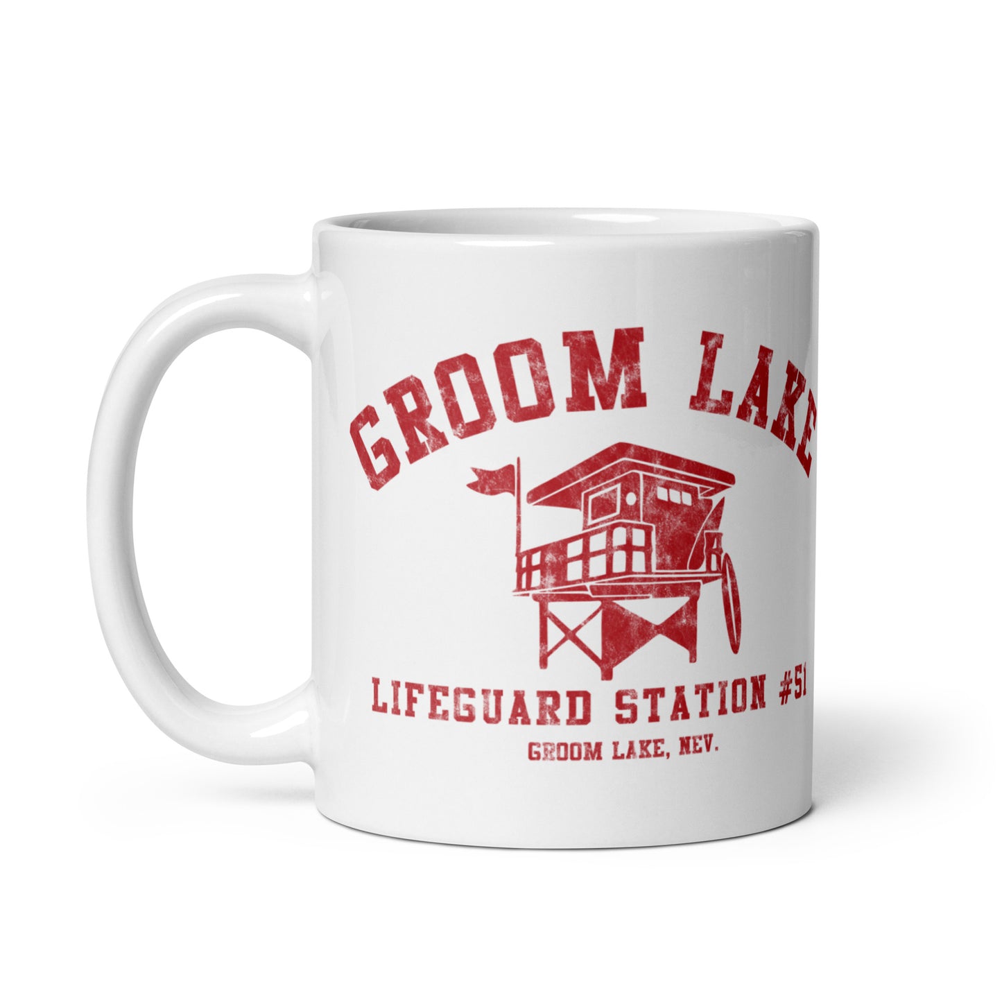 Groom Lake Lifeguard Station #51 - Coffee mug (white)