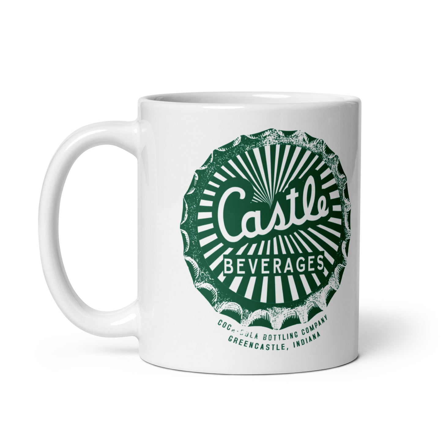 Castle Beverages - Greencastle Indiana - Coffee mug (white)