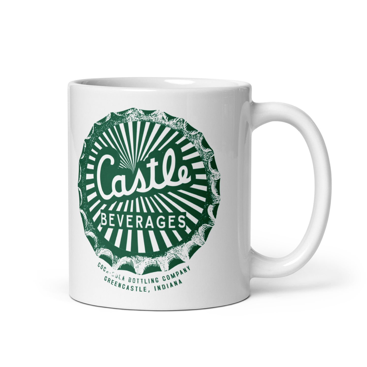 Castle Beverages - Greencastle Indiana - Coffee mug (white)