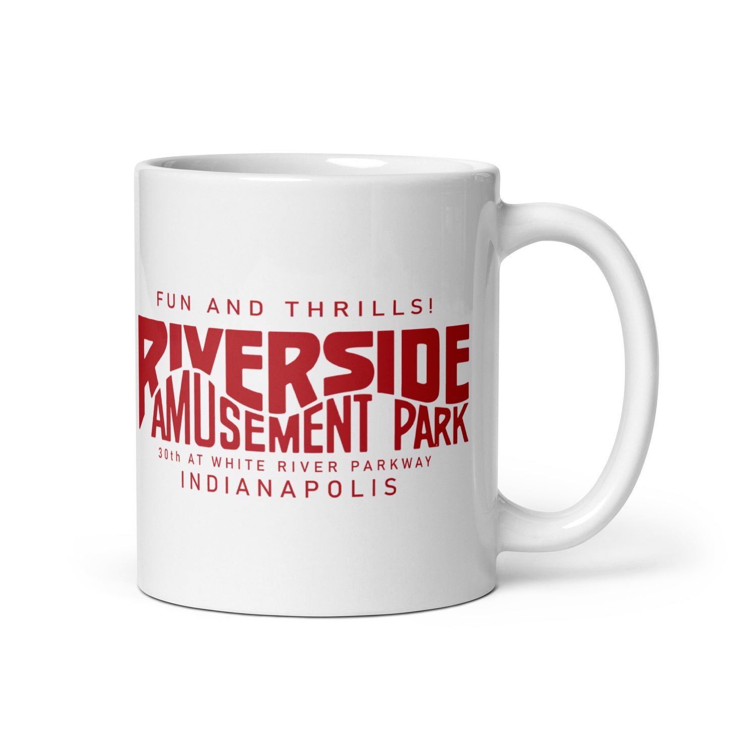 Riverside Amusement Park - Indianapolis Indiana - Coffee mug (white)