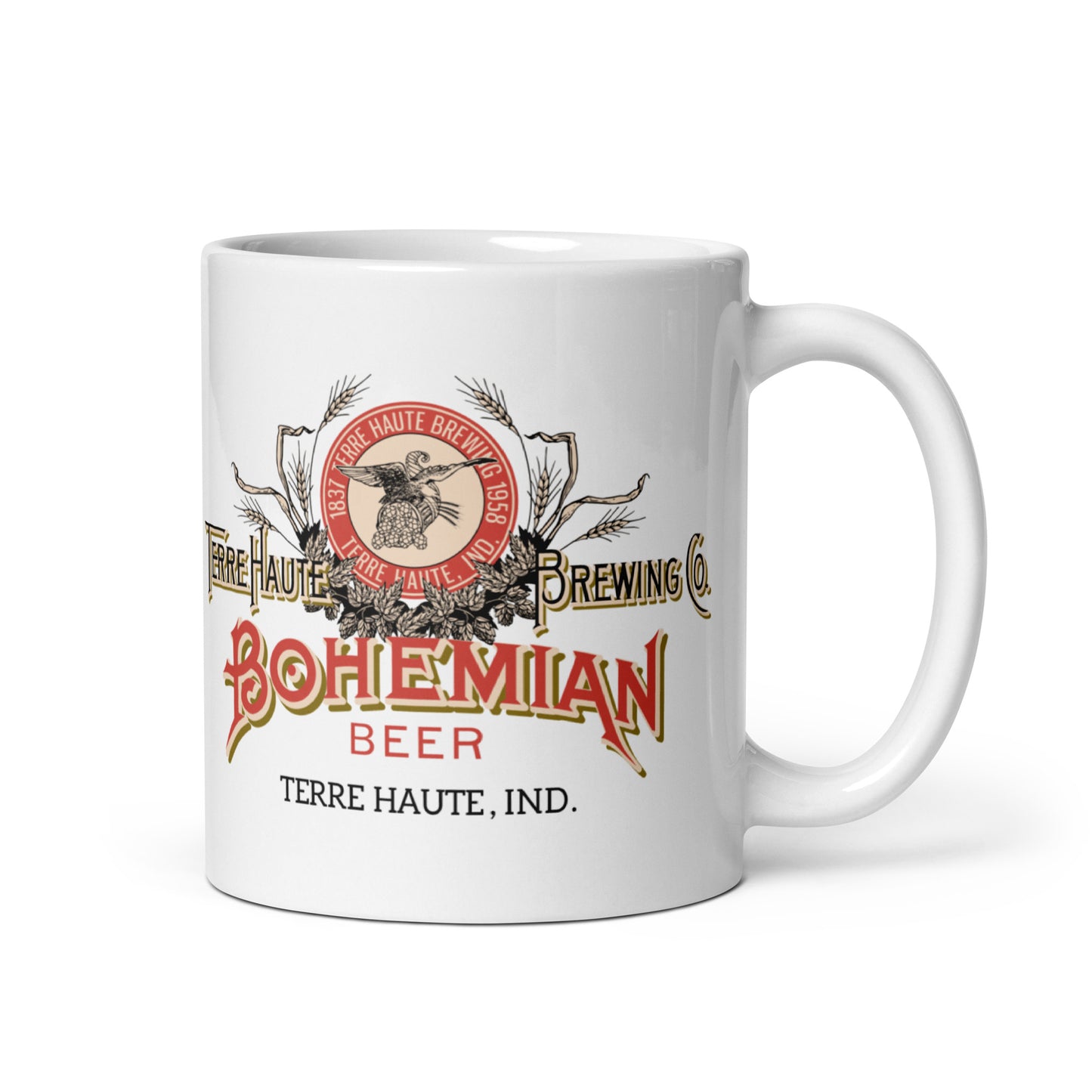 Bohemian Beer - Terre Haute Indiana - Coffee mug (white)
