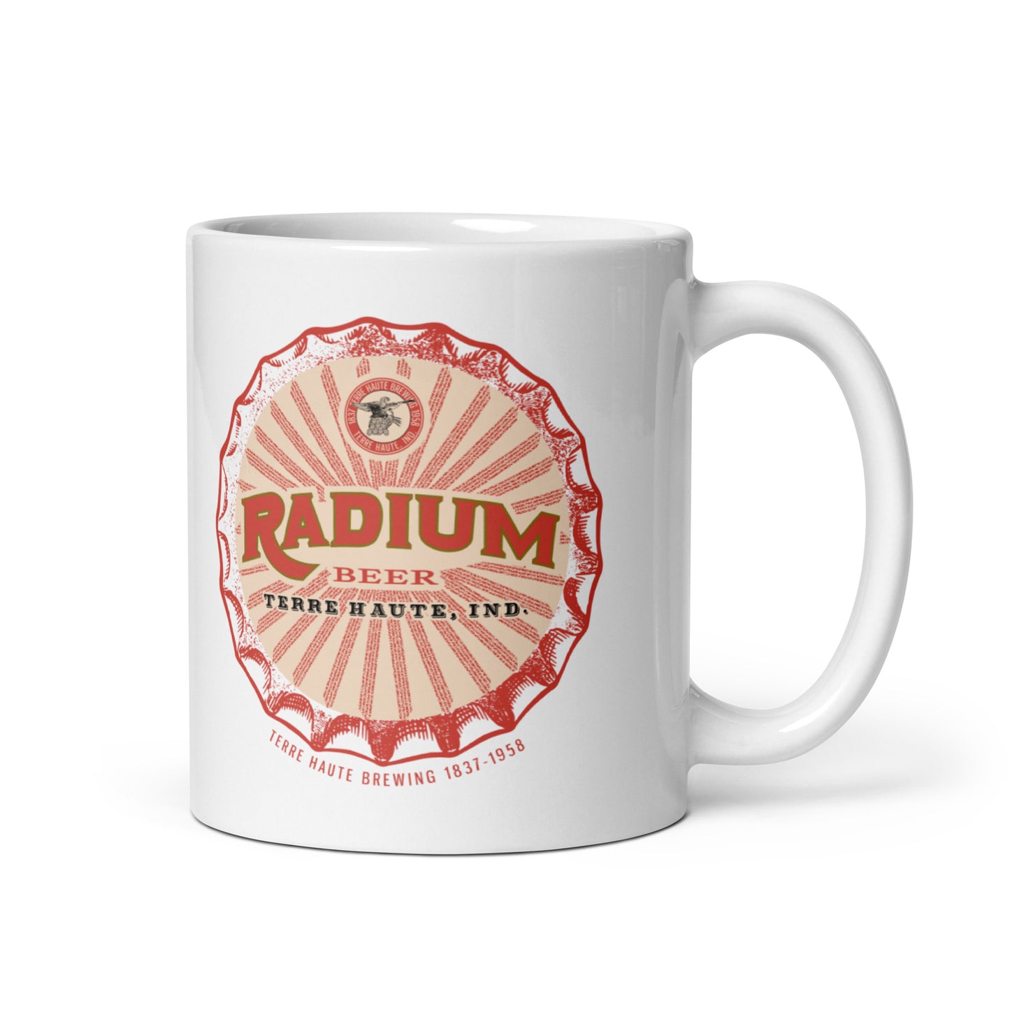 Radium Beer - Terre Haute Indiana - Coffee mug (white)