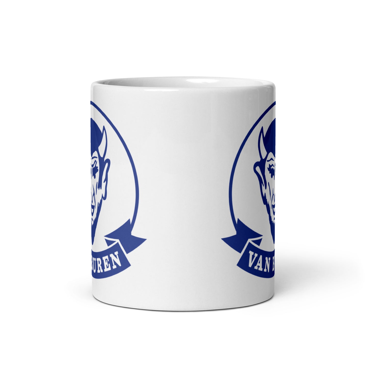 Van Buren HS Blue Devils - mascot design - Coffee Mug (white)