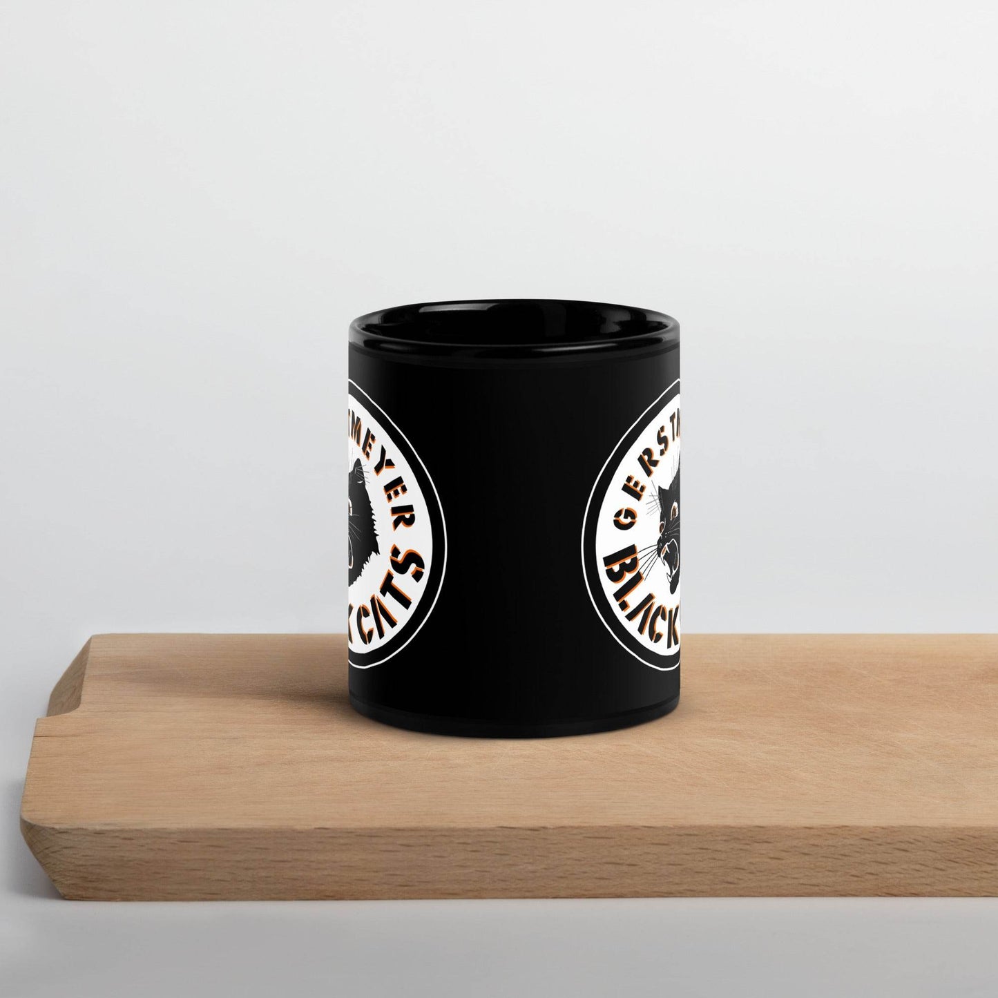 Gerstmeyer HS Black Cats - center court design - Coffee mug (black) - EdgyHaute